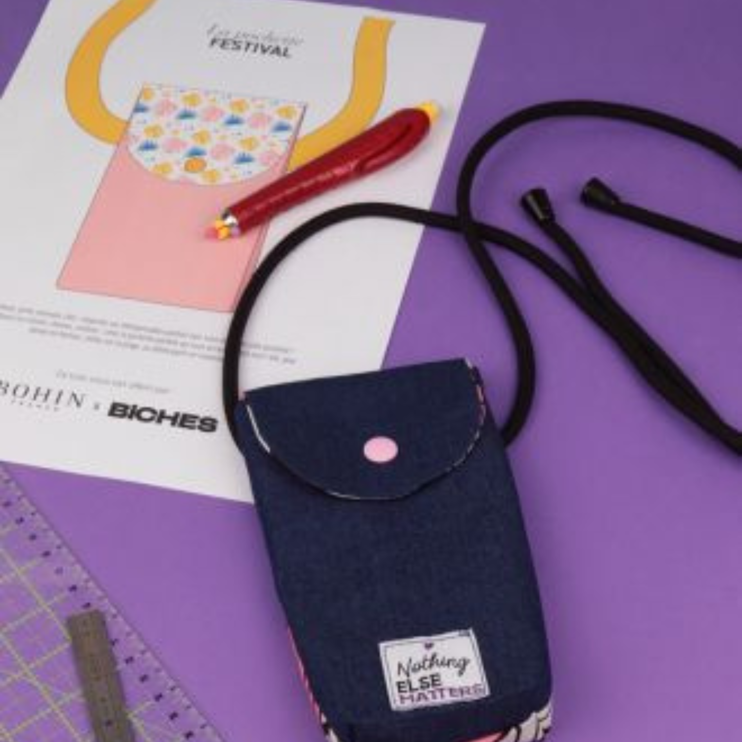 Tuto couture : la pochette festival
