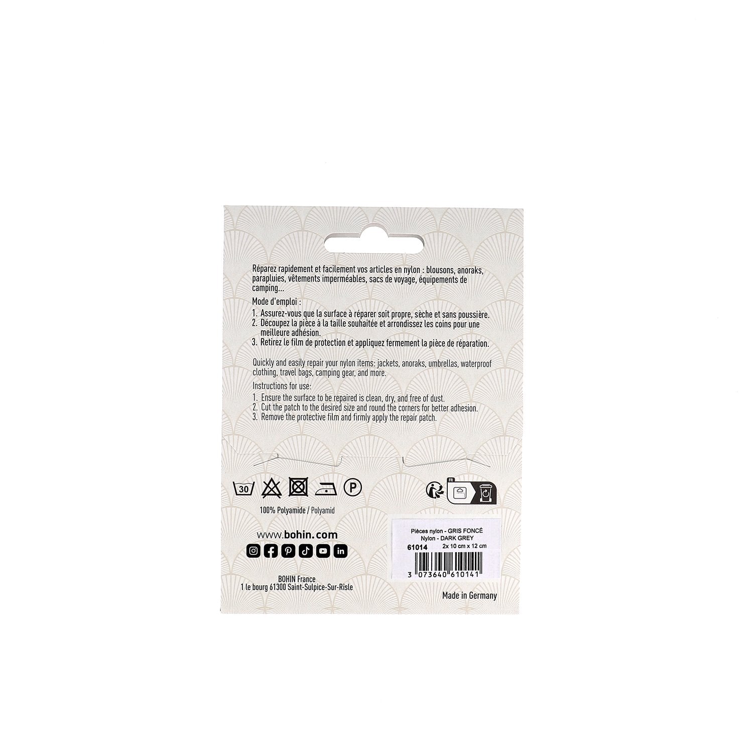 Nylons autocollants - 10 x 12 cm - 100% Polyamide - 24 couleurs - Blister x2 - Image 13