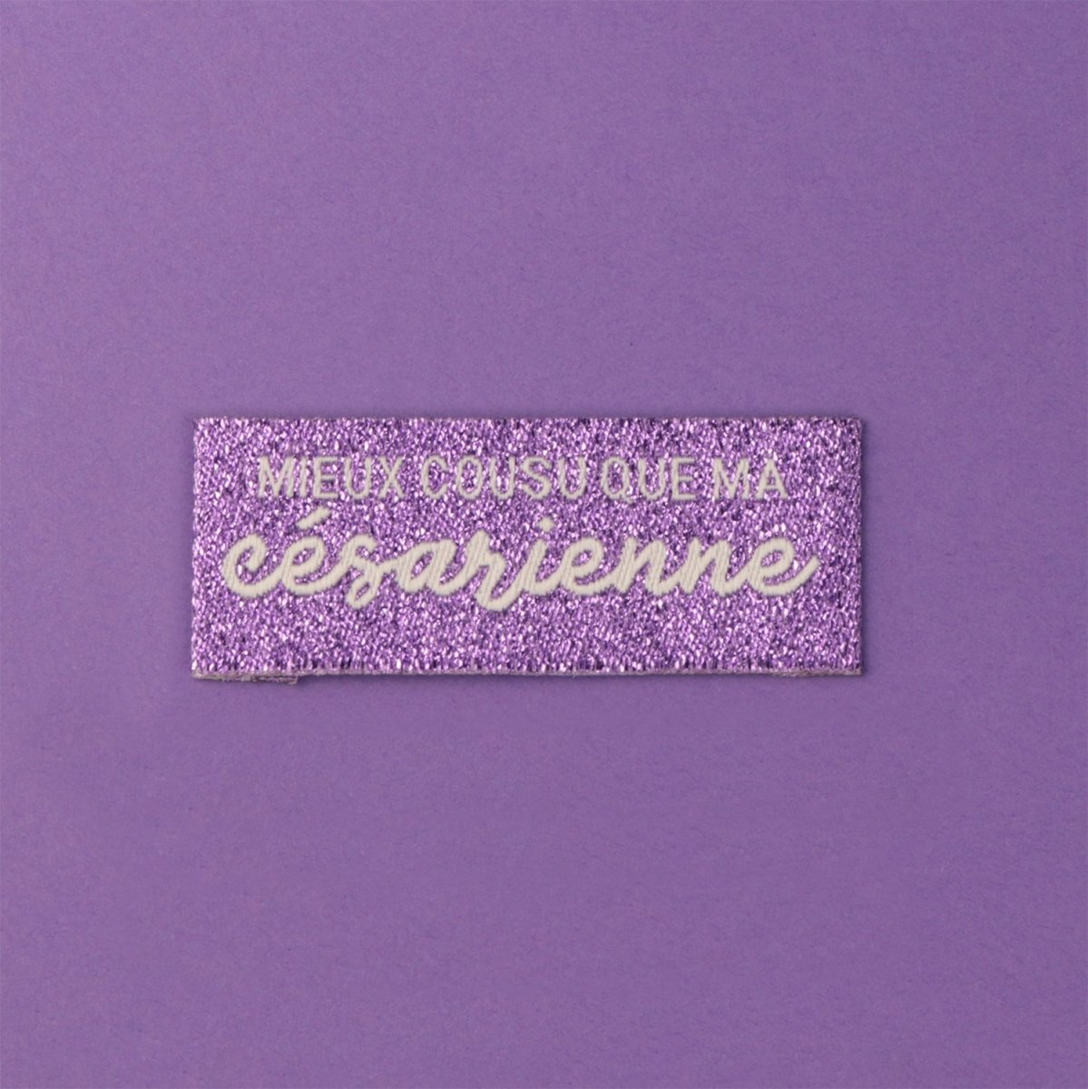 Étiquettes tissées à coudre « mieux cousu que… » - Image 2