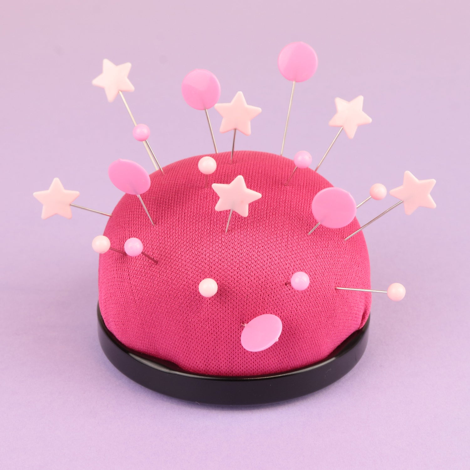 Épingles à tête plastique rose - Image 1