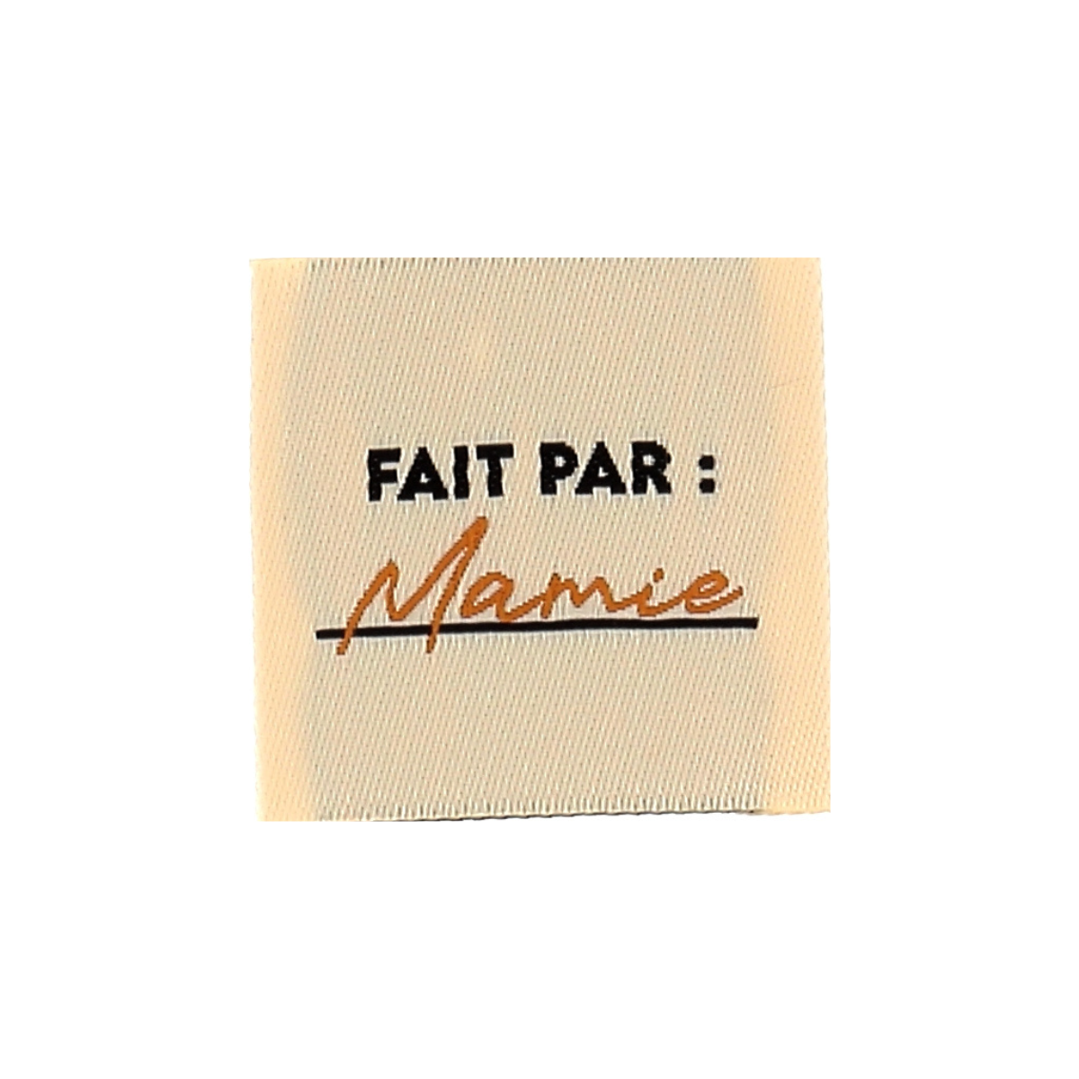 Étiquette - Fait par : Mamie