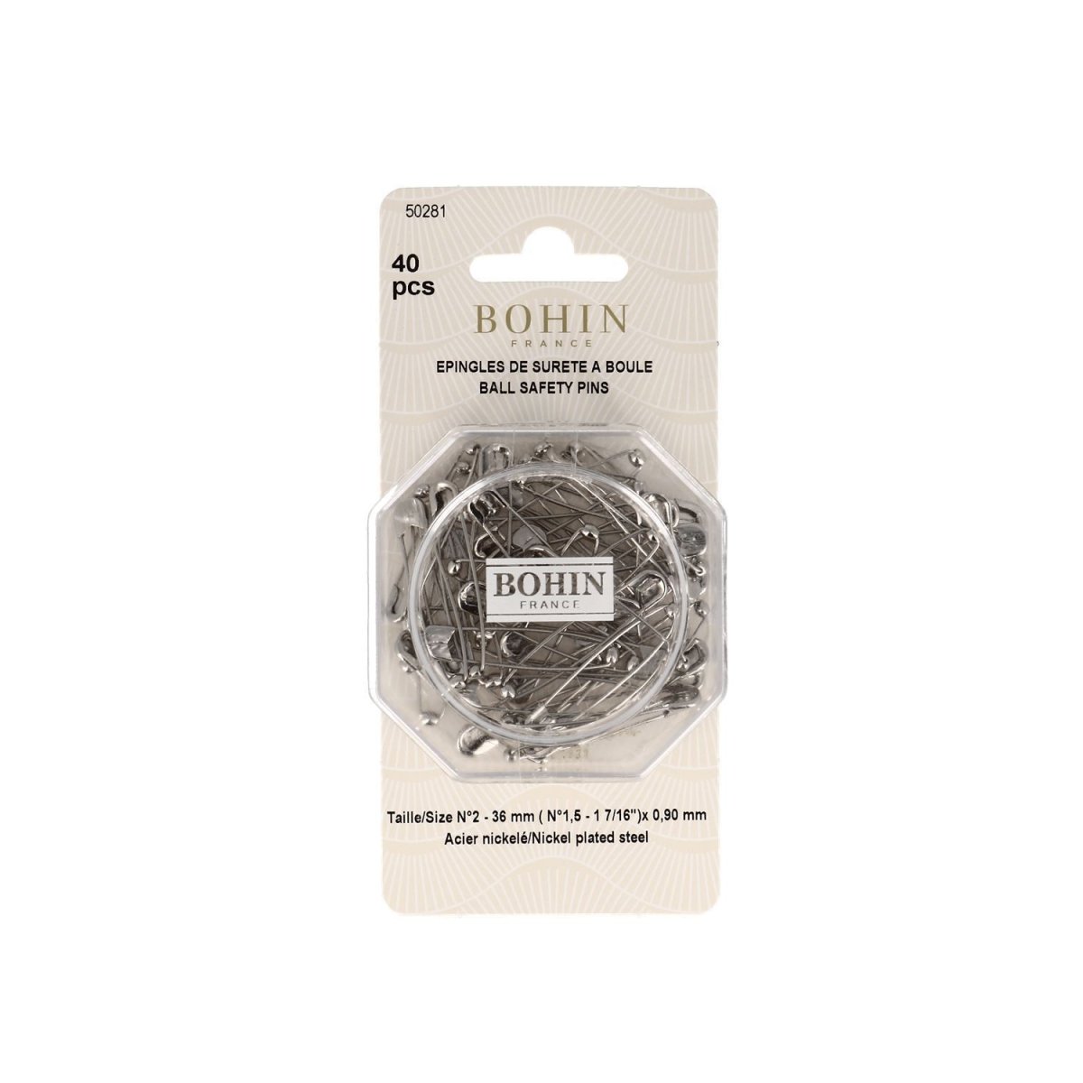 Epingles à nourrice à boule 36 mm - Image 1
