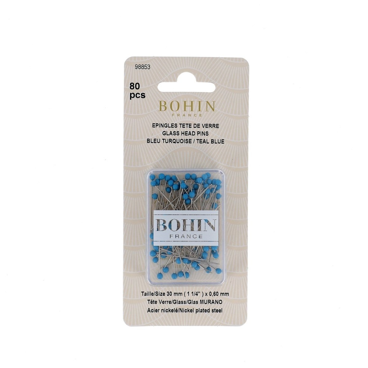 Epingles à tête de verre de Murano - Image 8