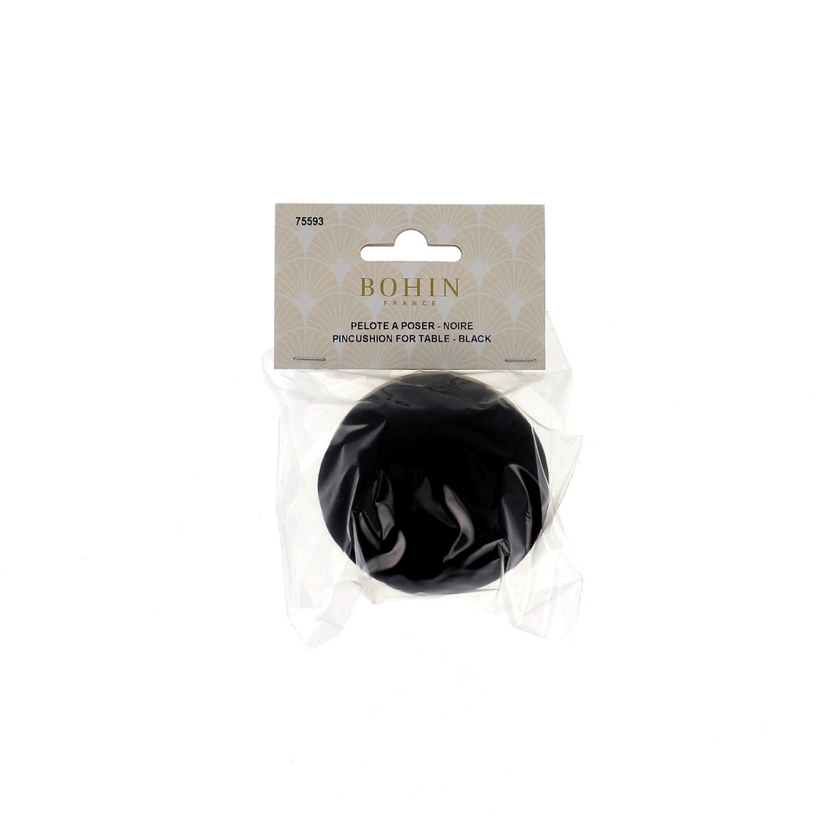 Pelote velours à poser noire - Image 2