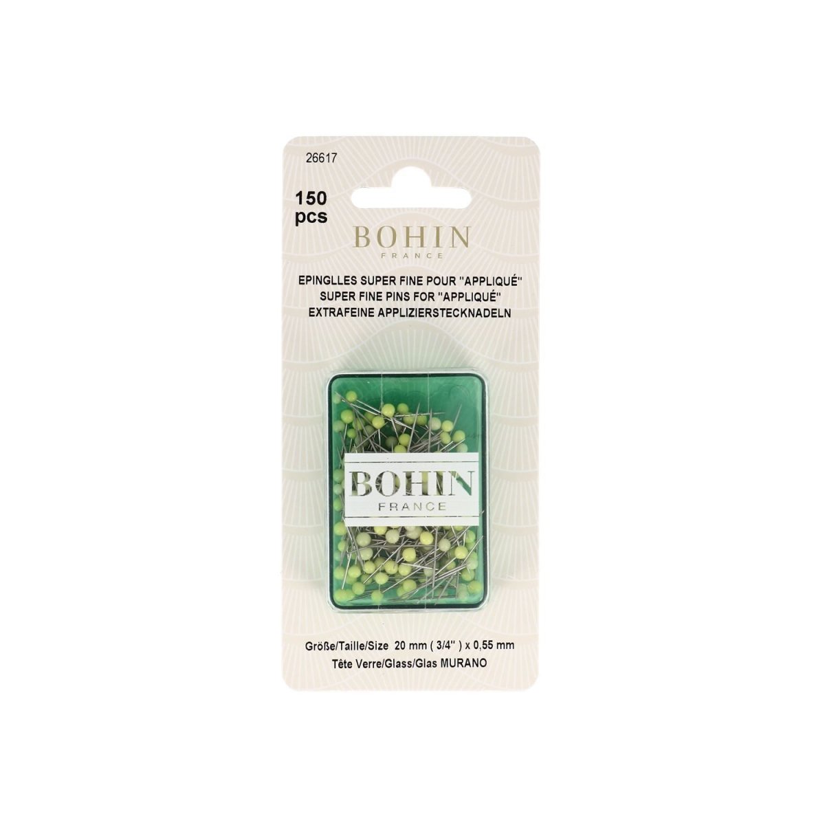 Epingles à tête de verre super-fines pour l'appliqué M7 - Image 2