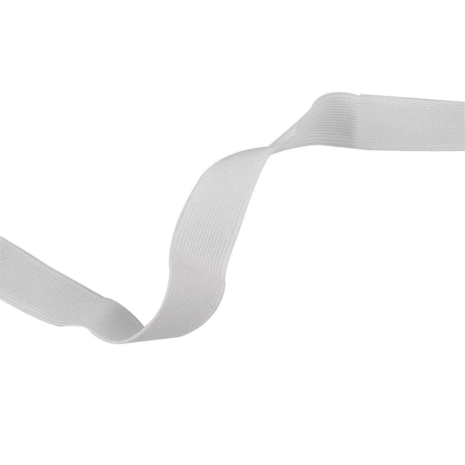 Elástico blanco ancho para cinturilla y ropa interior.