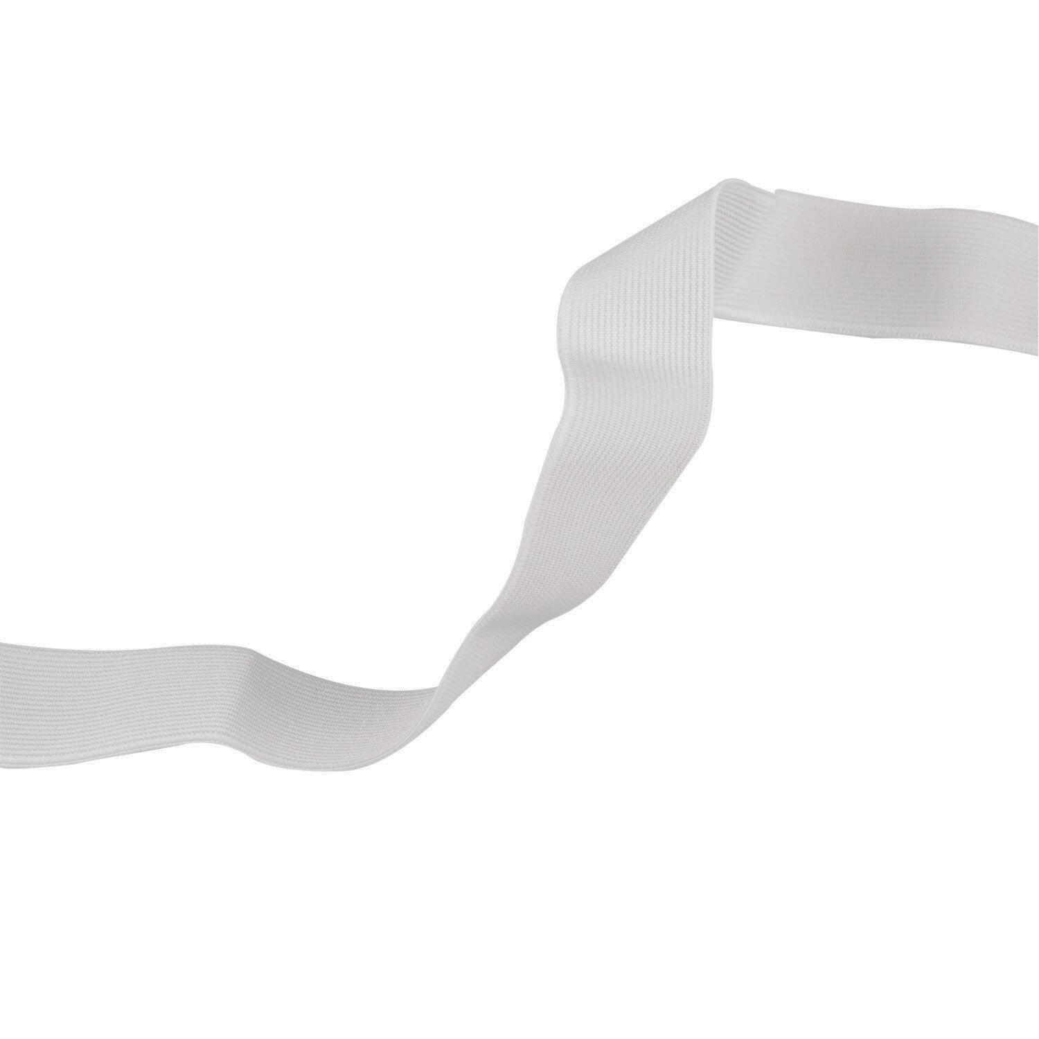 Elástico blanco ancho para cinturilla y ropa interior.