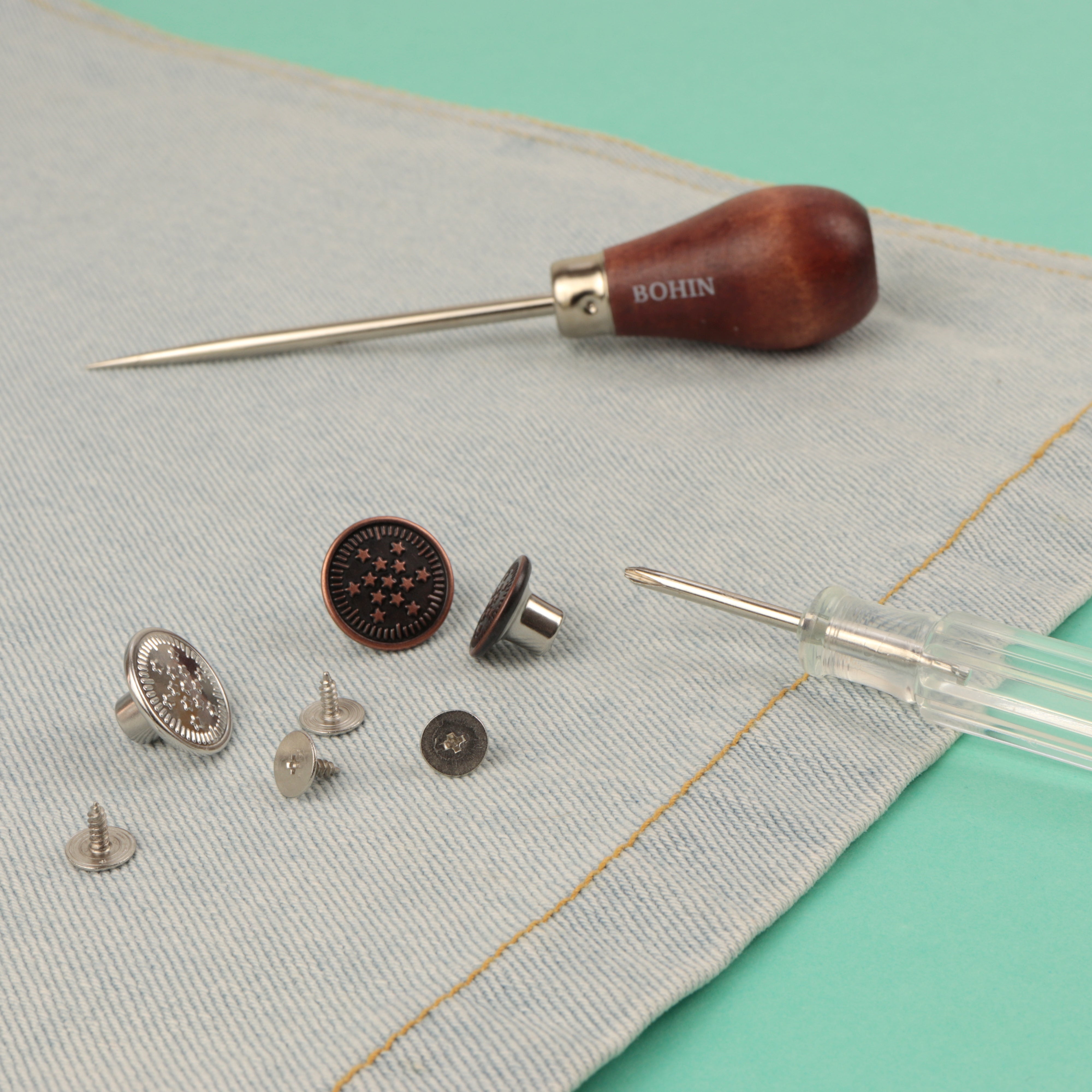 Boutons automatiques de jeans à visser - ø 20 mm