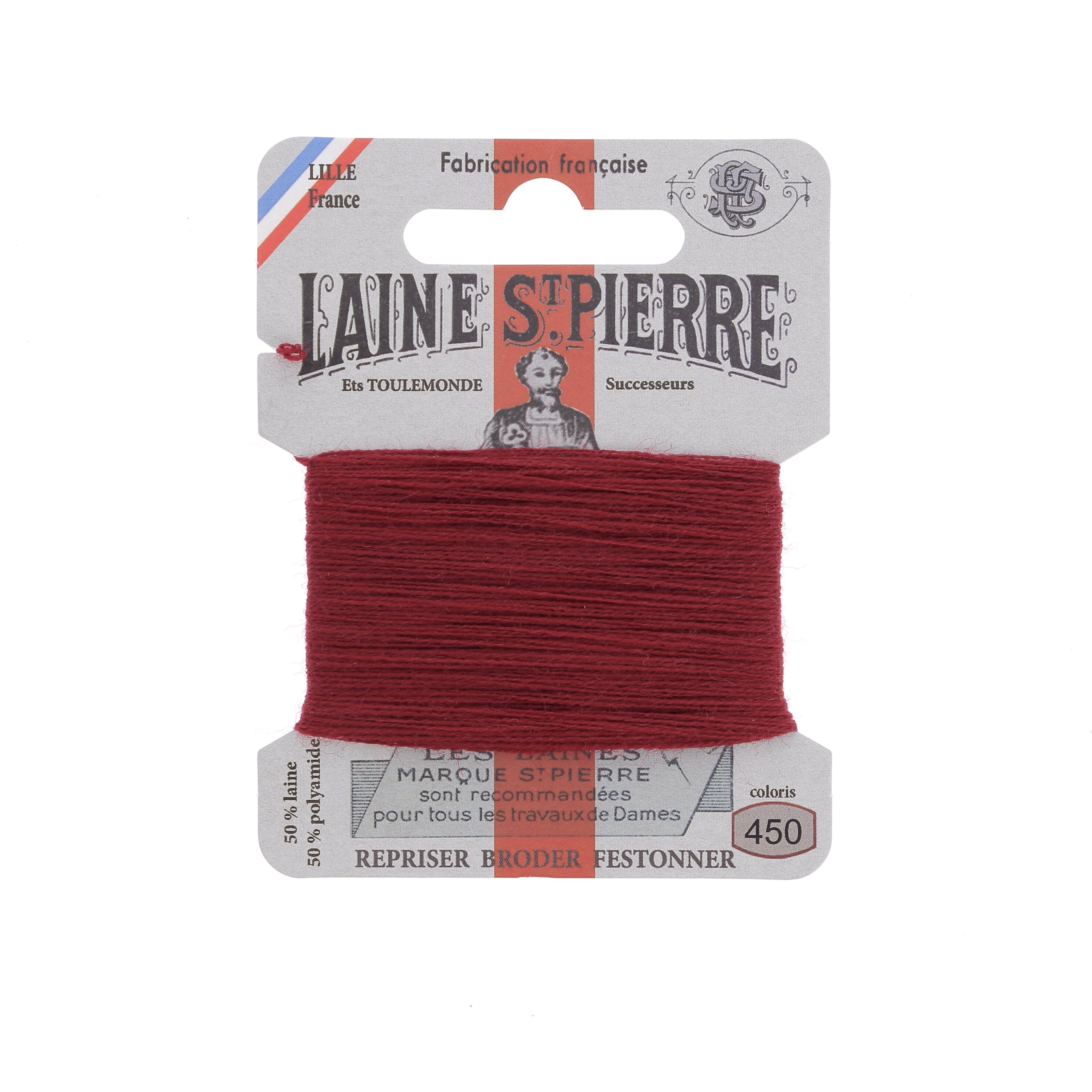 Hilo de bordar - Lana St Pierre - Carta de colores rojos