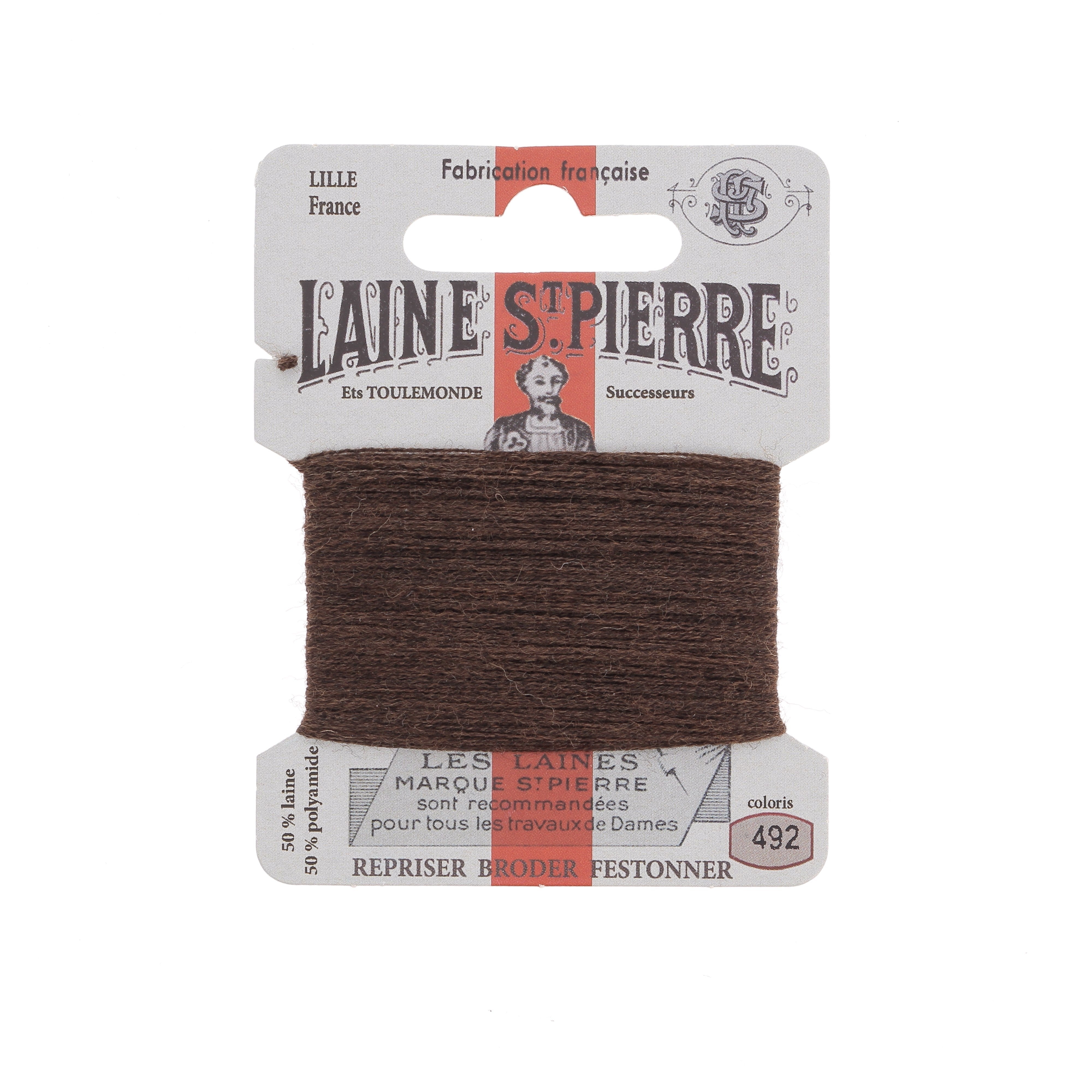 Hilo de bordar - Lana St Pierre - Carta de colores marrón