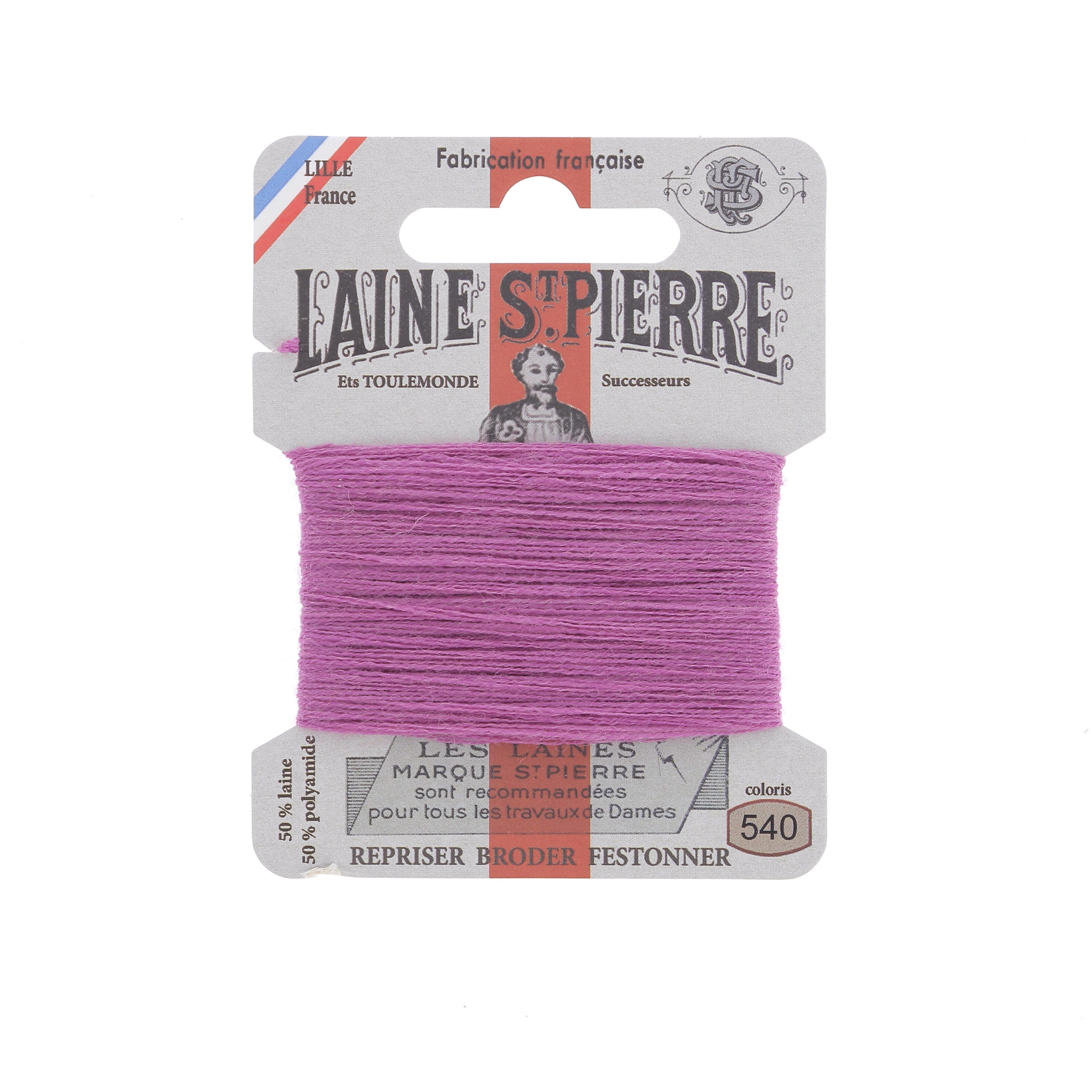 Hilo de bordar - Lana St Pierre - Carta de colores rosa y morado