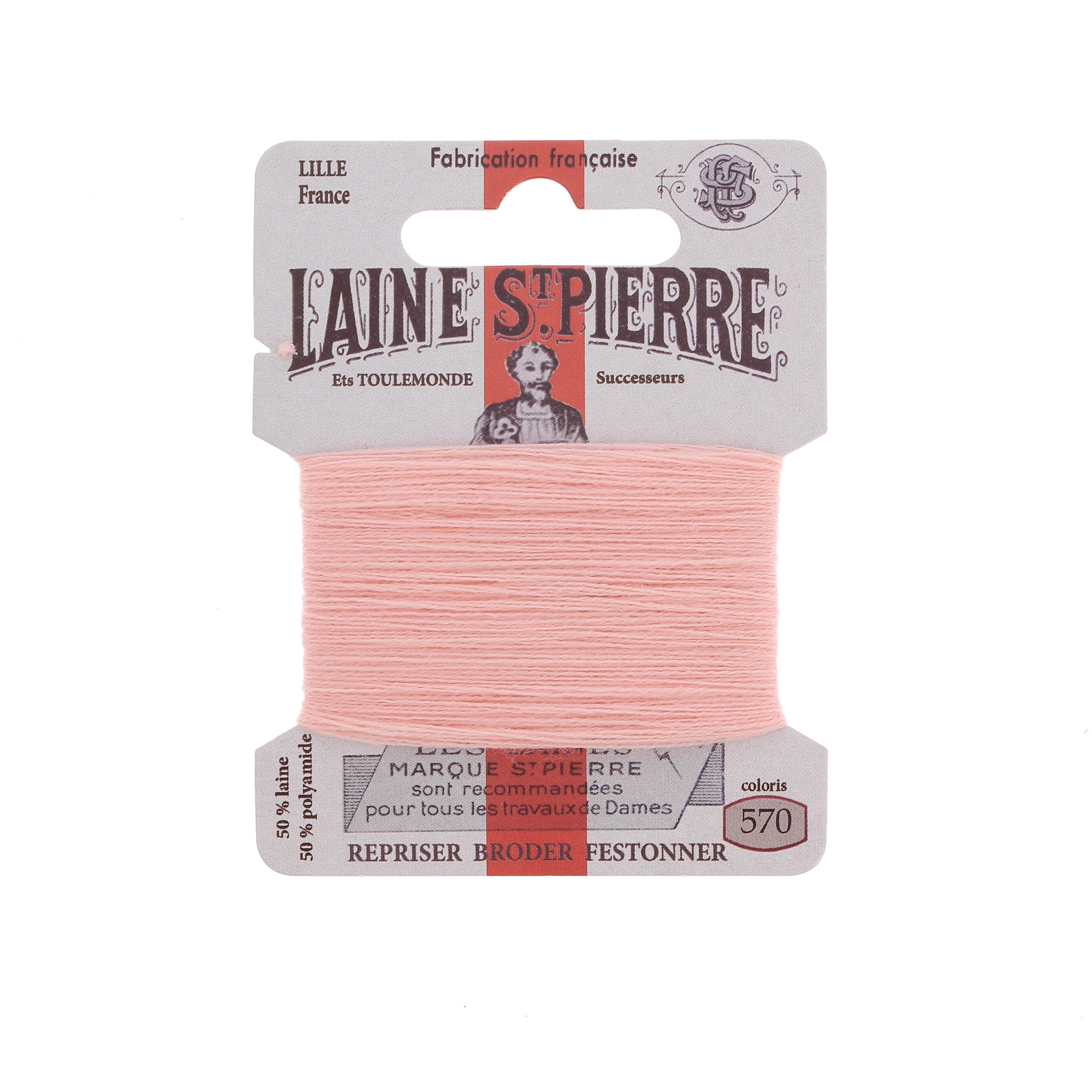 Hilo de bordar - Lana St Pierre - Carta de colores rosa y morado