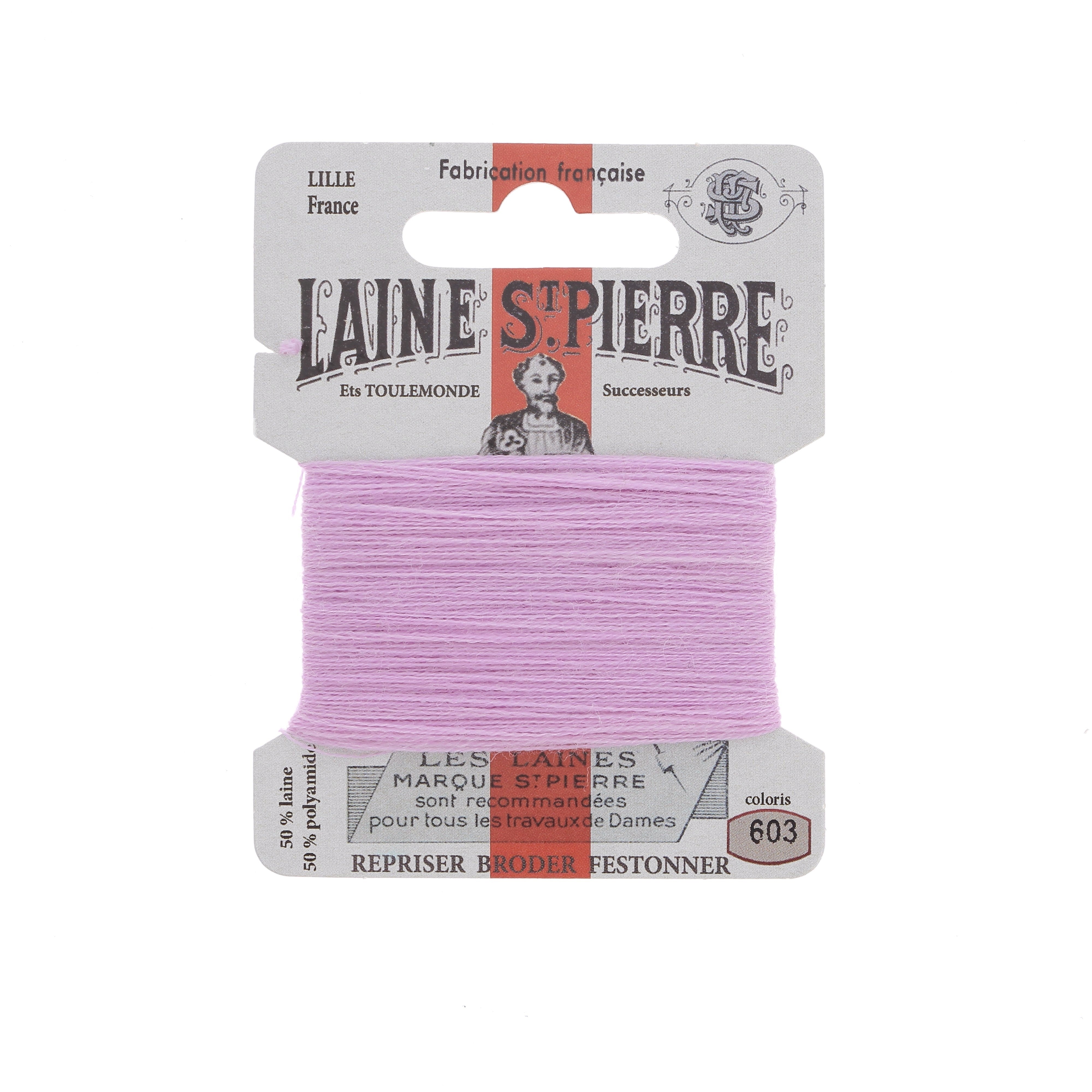 Hilo de bordar - Lana St Pierre - Carta de colores rosa y morado