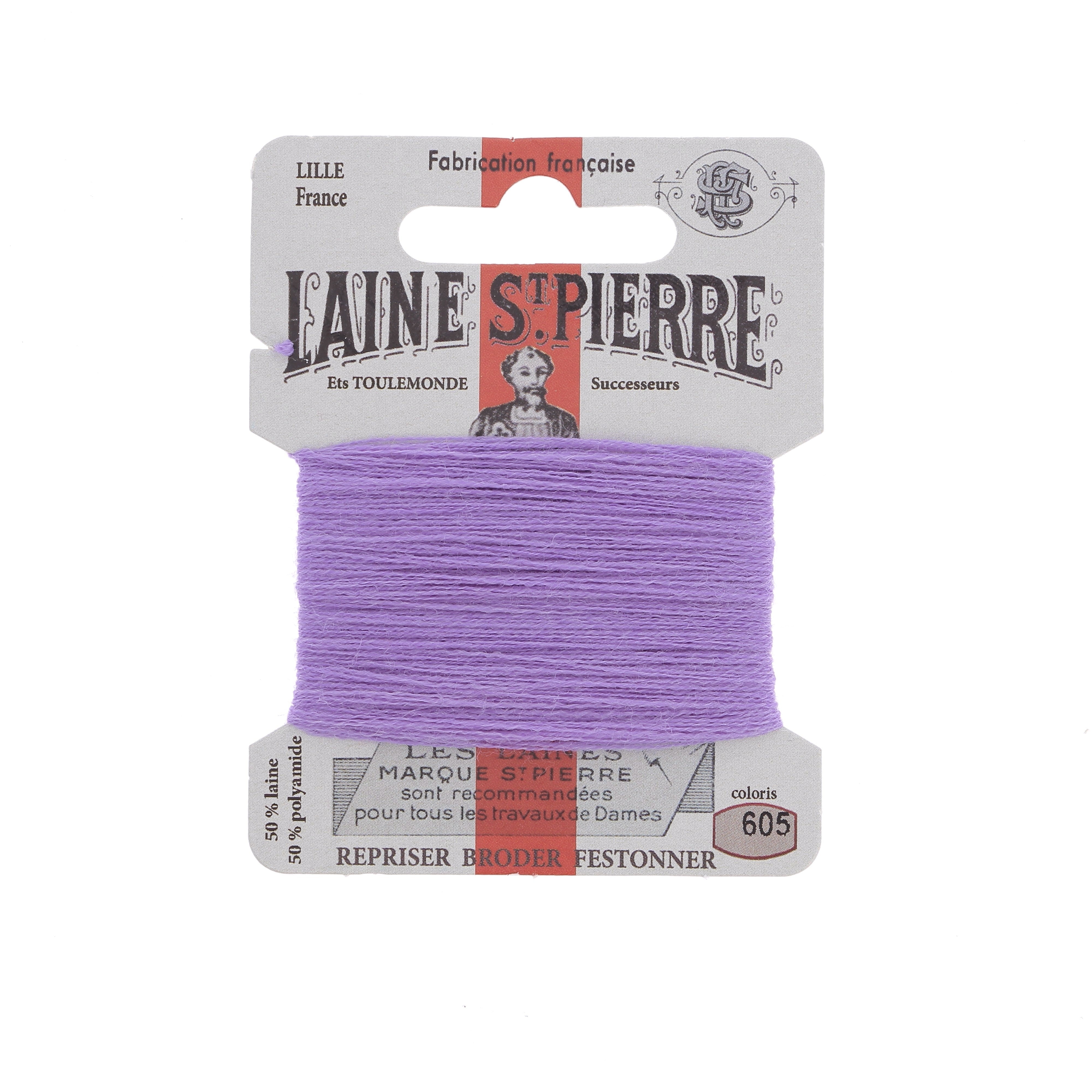 Hilo de bordar - Lana St Pierre - Carta de colores rosa y morado