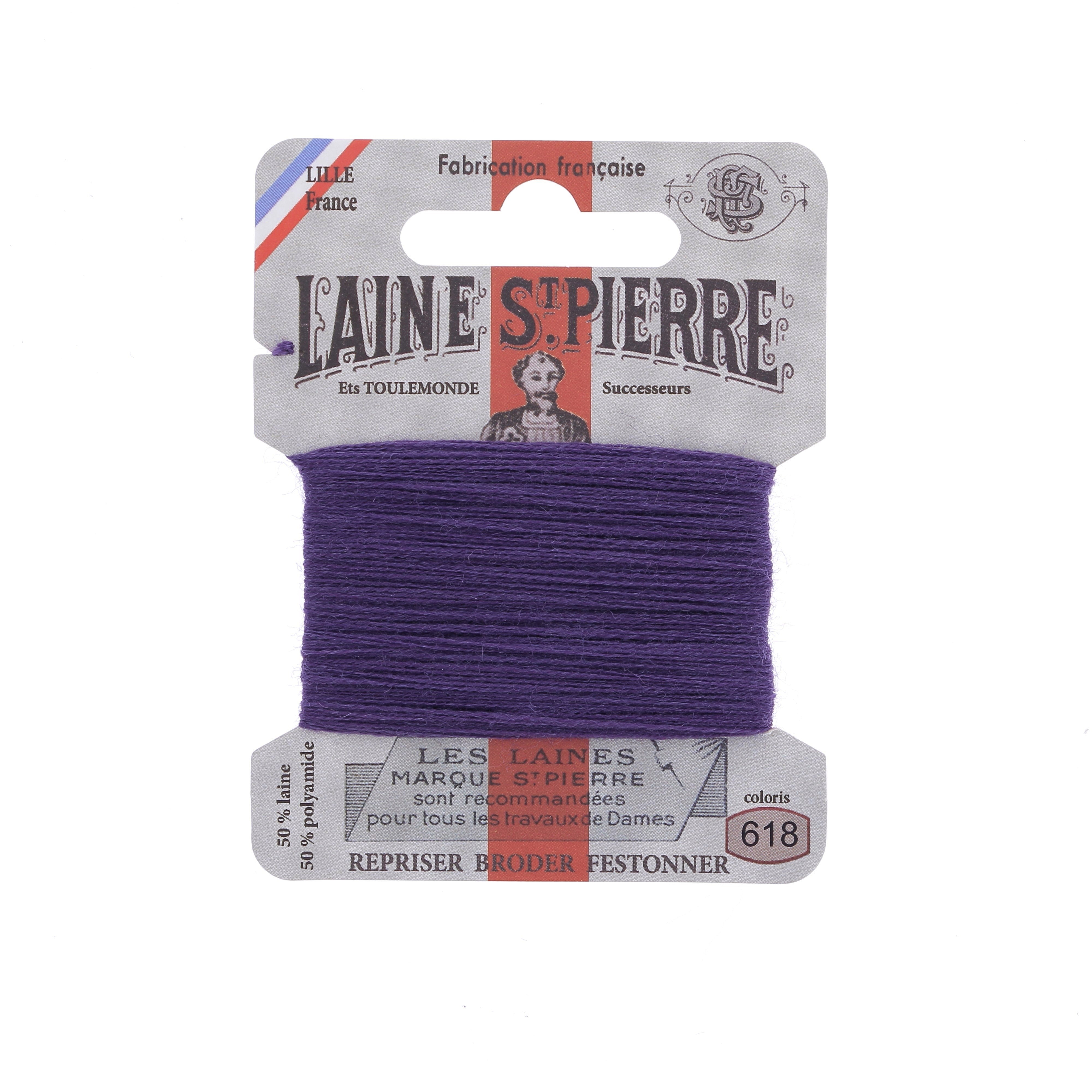 Hilo de bordar - Lana St Pierre - Carta de colores rosa y morado