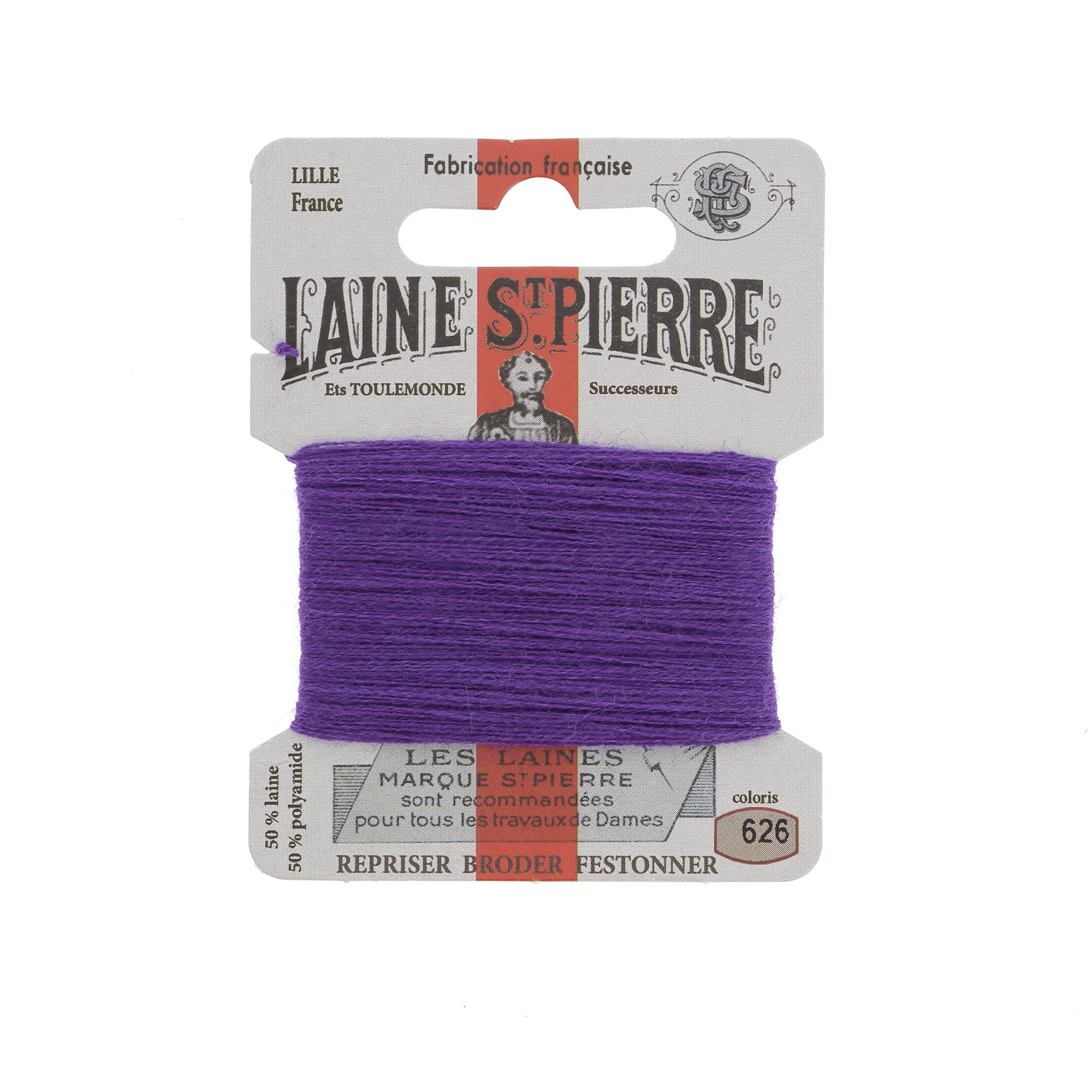 Hilo de bordar - Lana St Pierre - Carta de colores rosa y morado