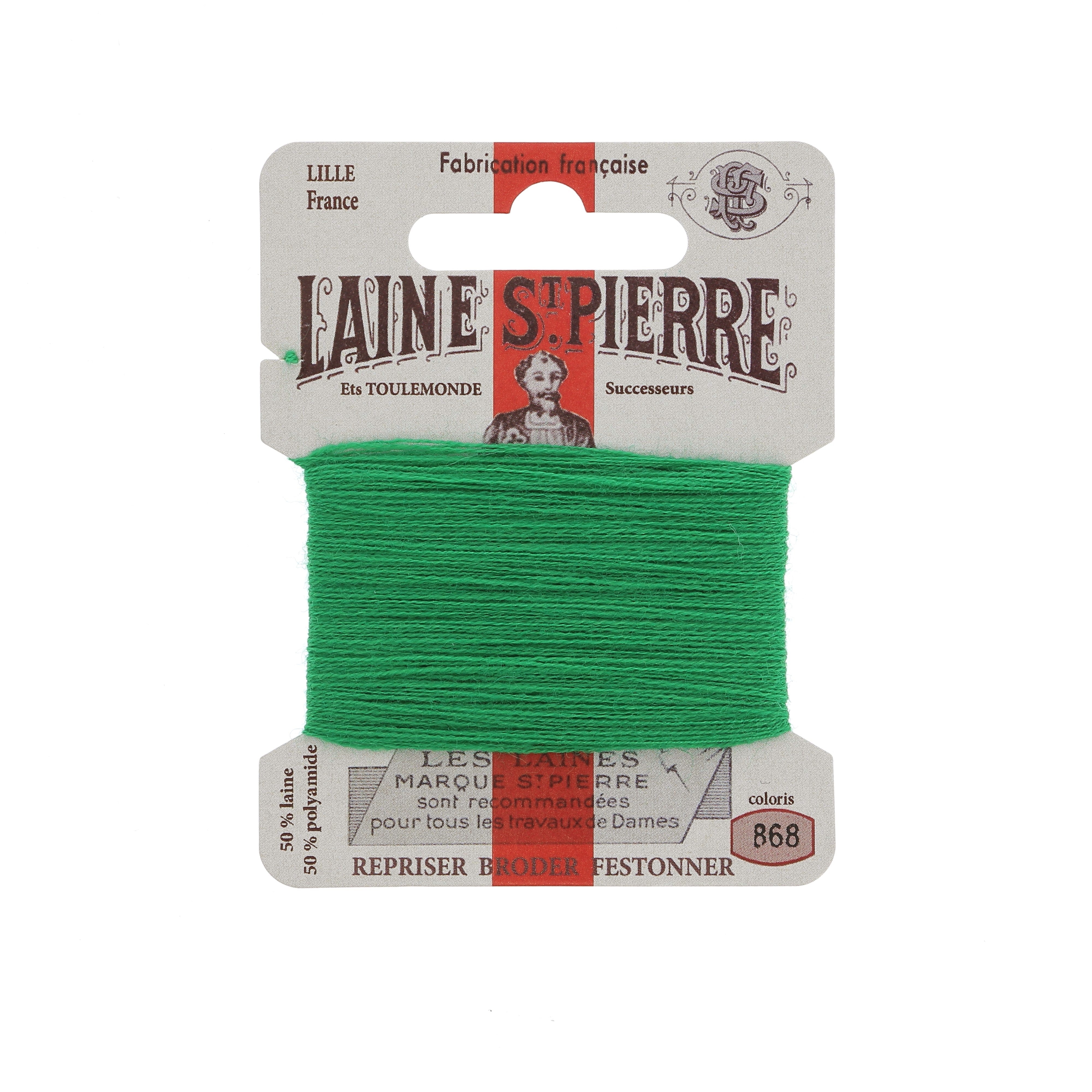 Hilo de bordar - Lana St Pierre - Carta de colores verde