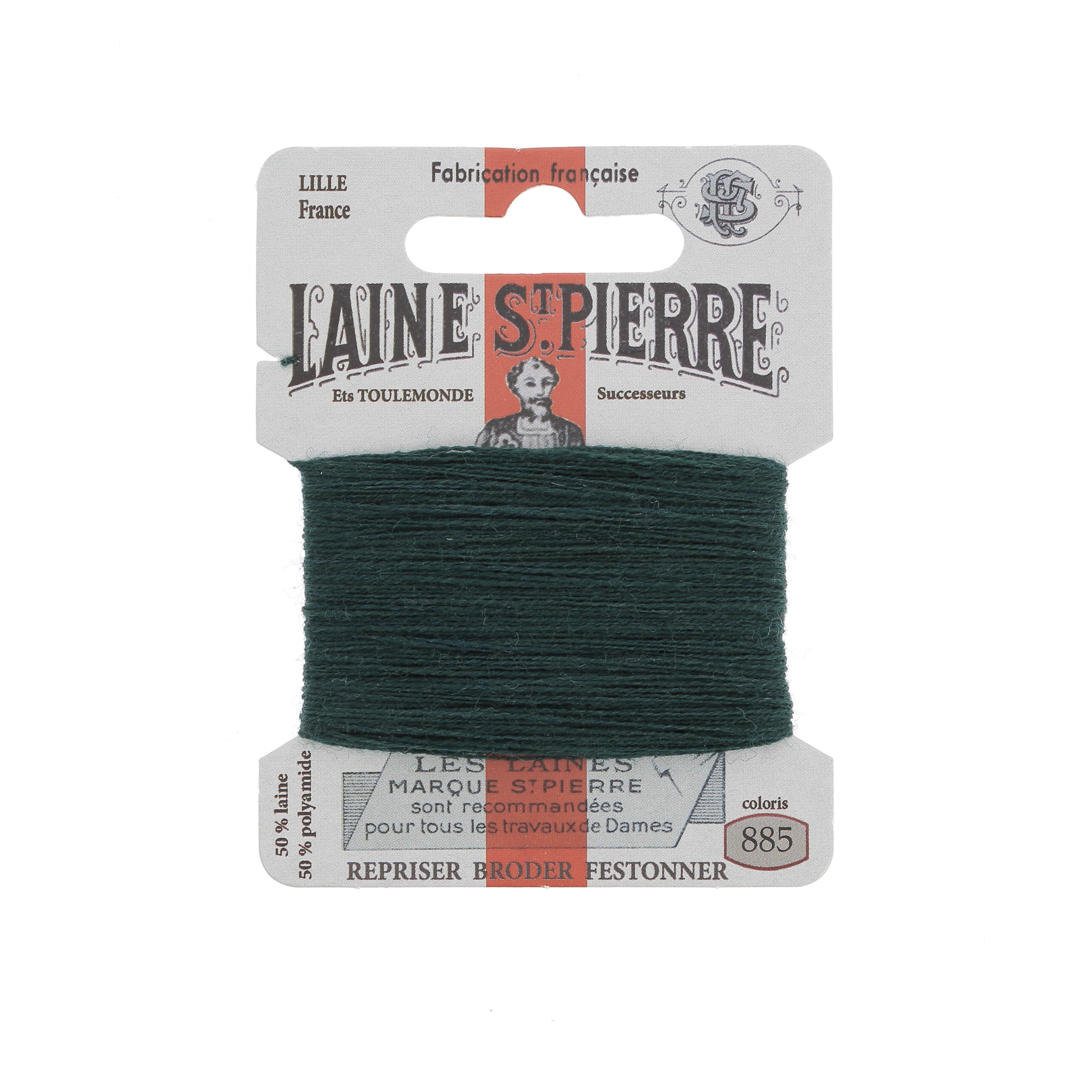 Hilo de bordar - Lana St Pierre - Carta de colores verde