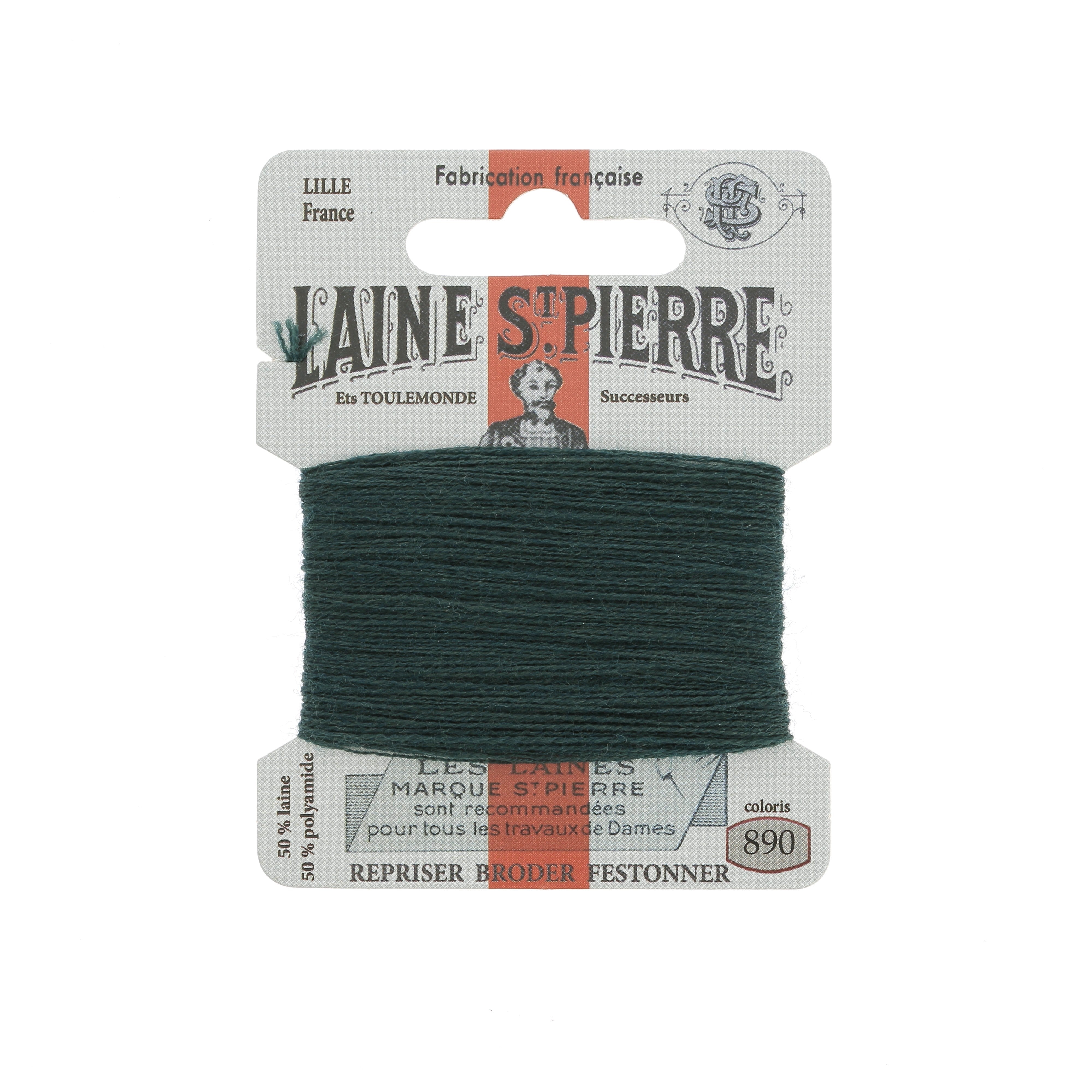 Hilo de bordar - Lana St Pierre - Carta de colores verde