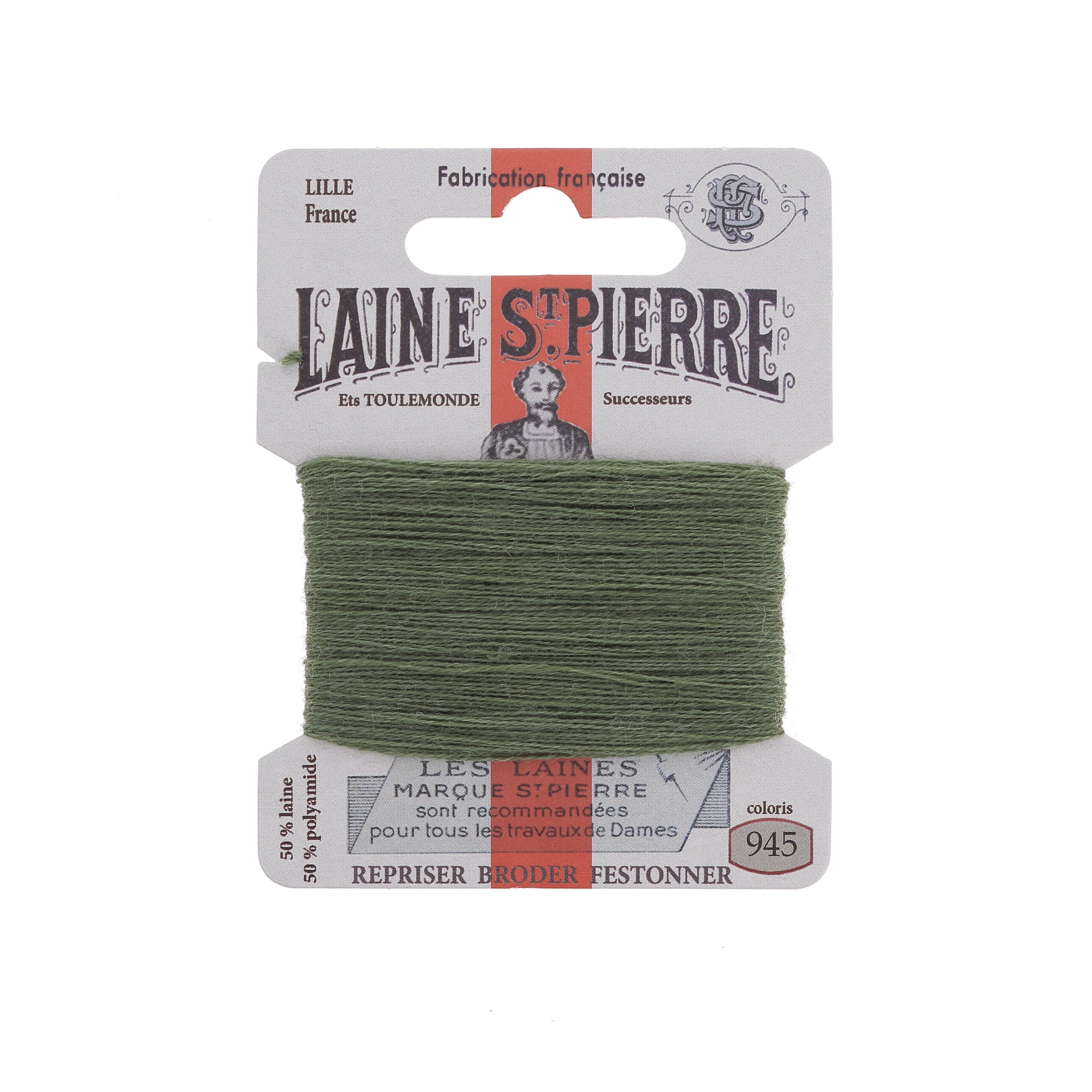 Hilo de bordar - Lana St Pierre - Carta de colores verde