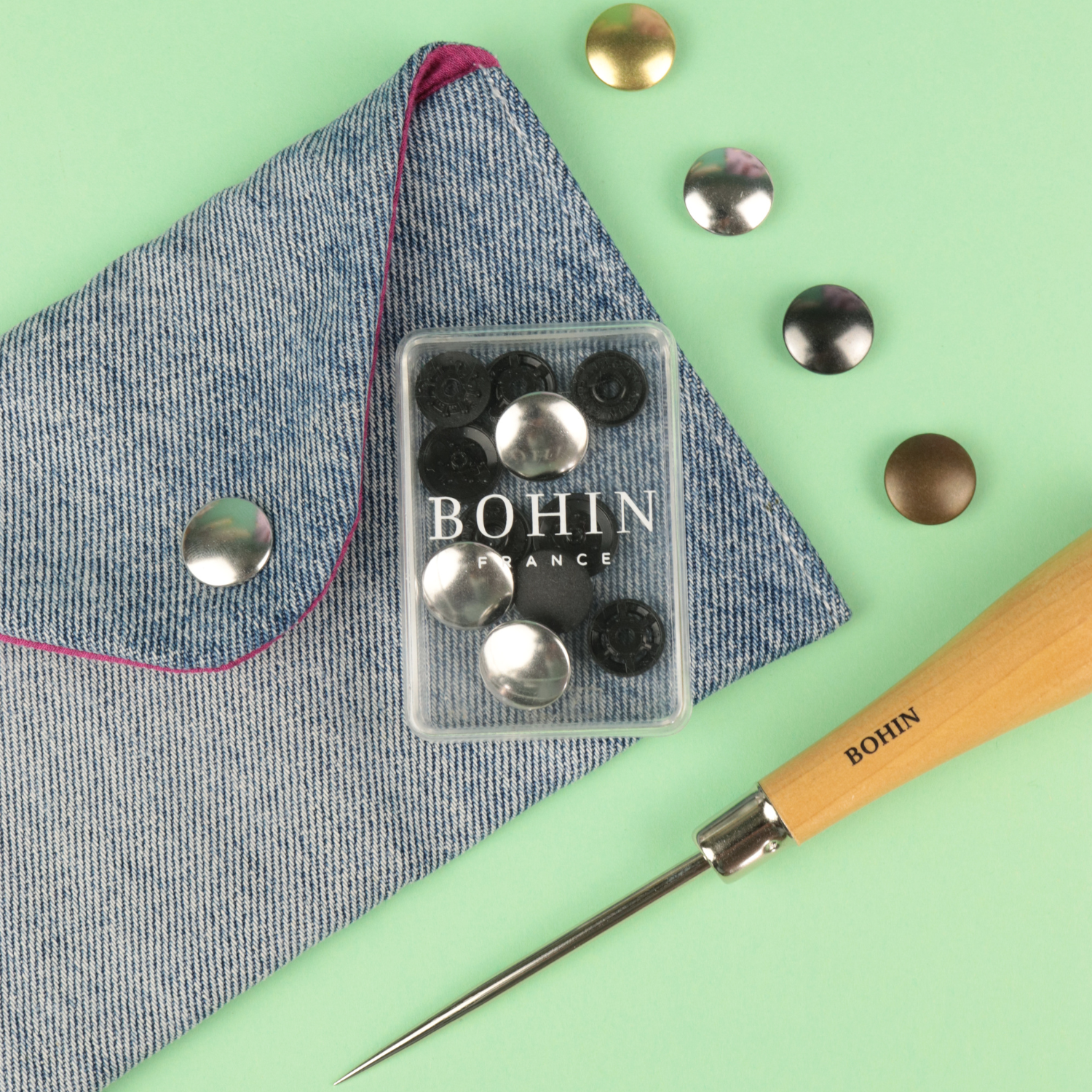 Pressions magiques métal 14 mm 1