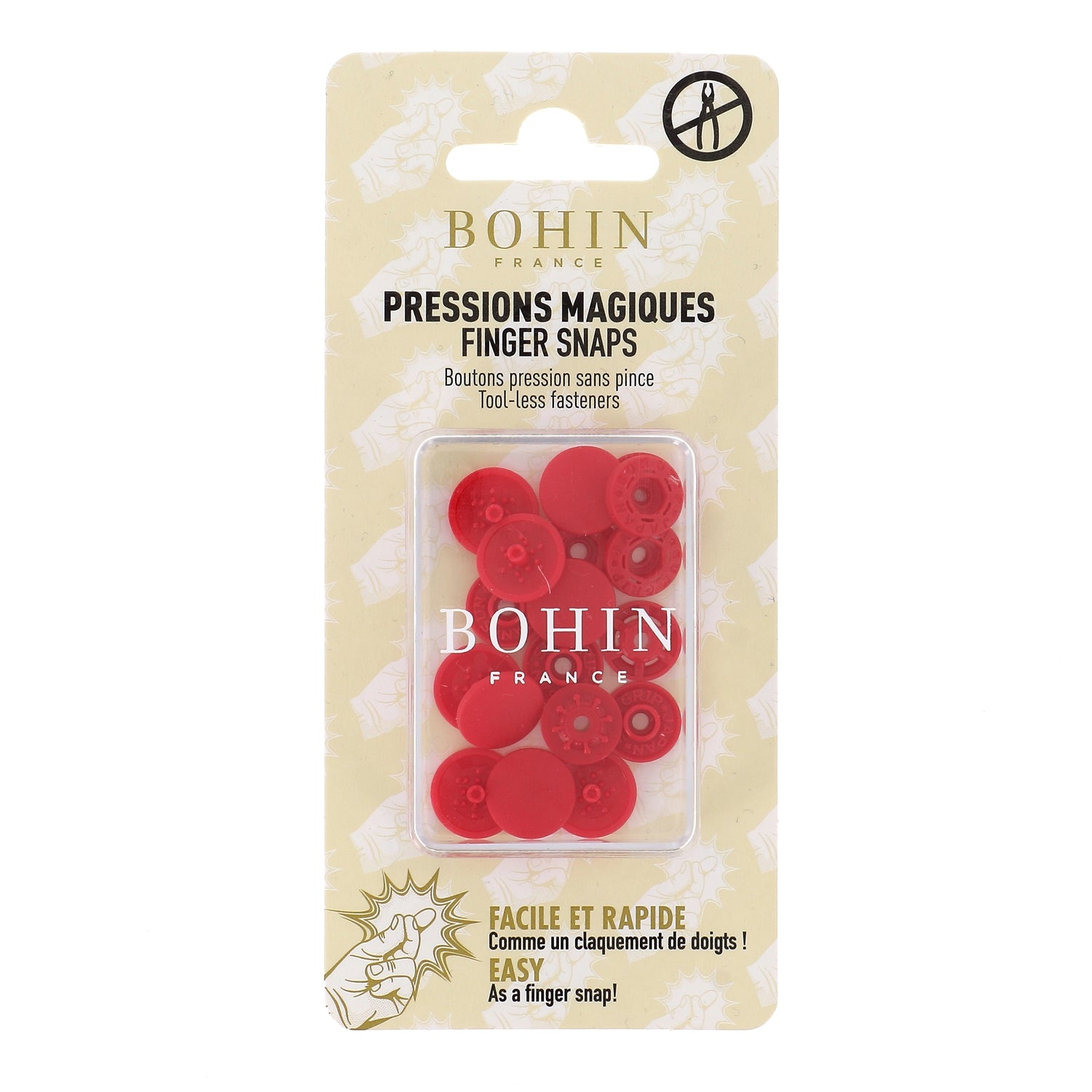 Pressions magiques sans pince 13mm 14