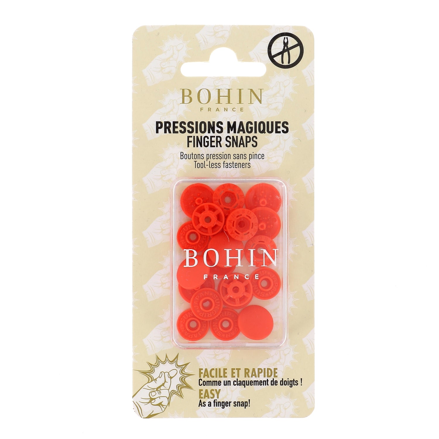 Pressions magiques sans pince 13mm 22