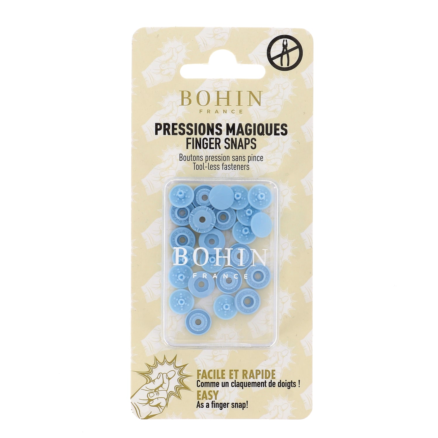 Pressions magiques sans pince 9mm 7