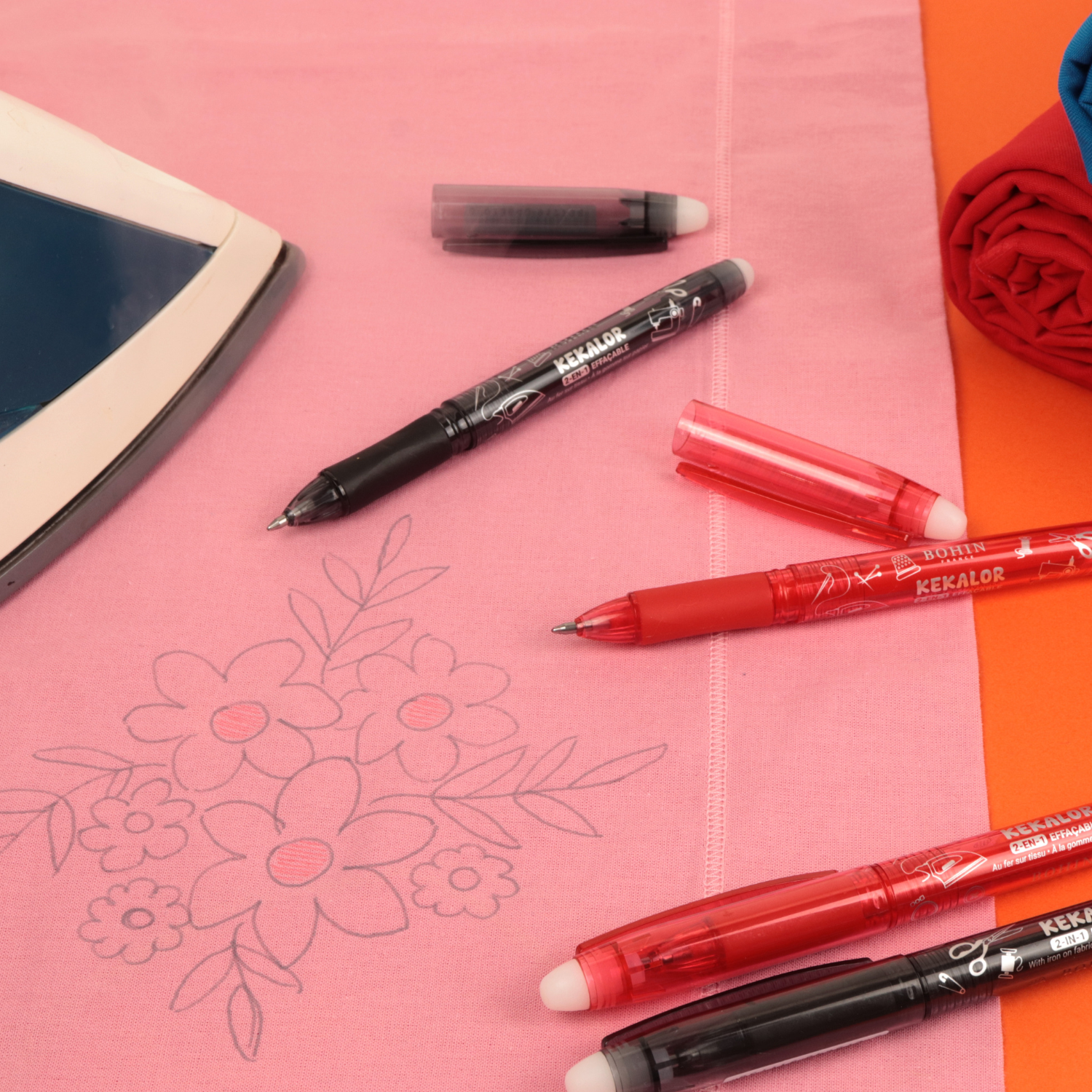 Stylo KEKALOR - Effaçable au fer à repasser - 2 couleurs - Image 1