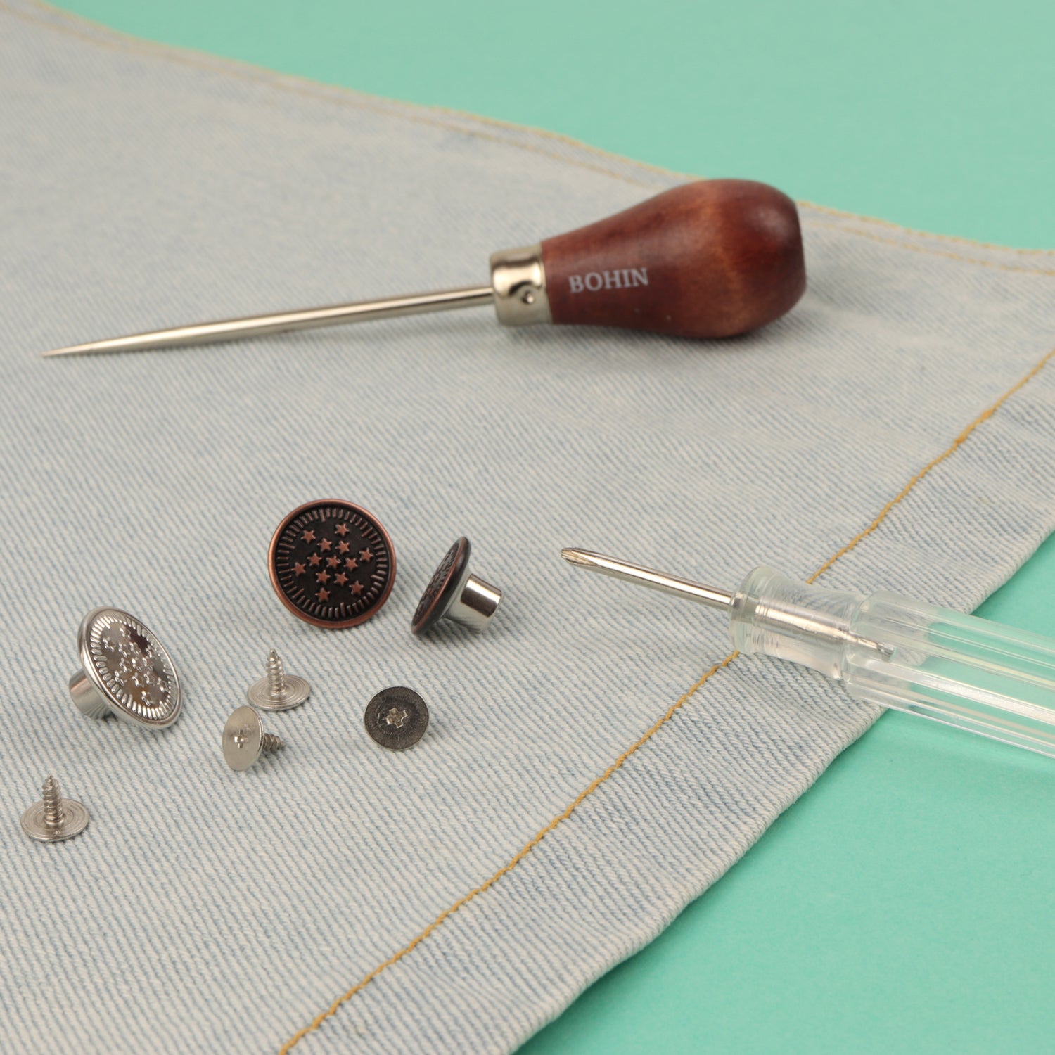 Tournevis Boutons automatiques de jeans à visser - Image 1