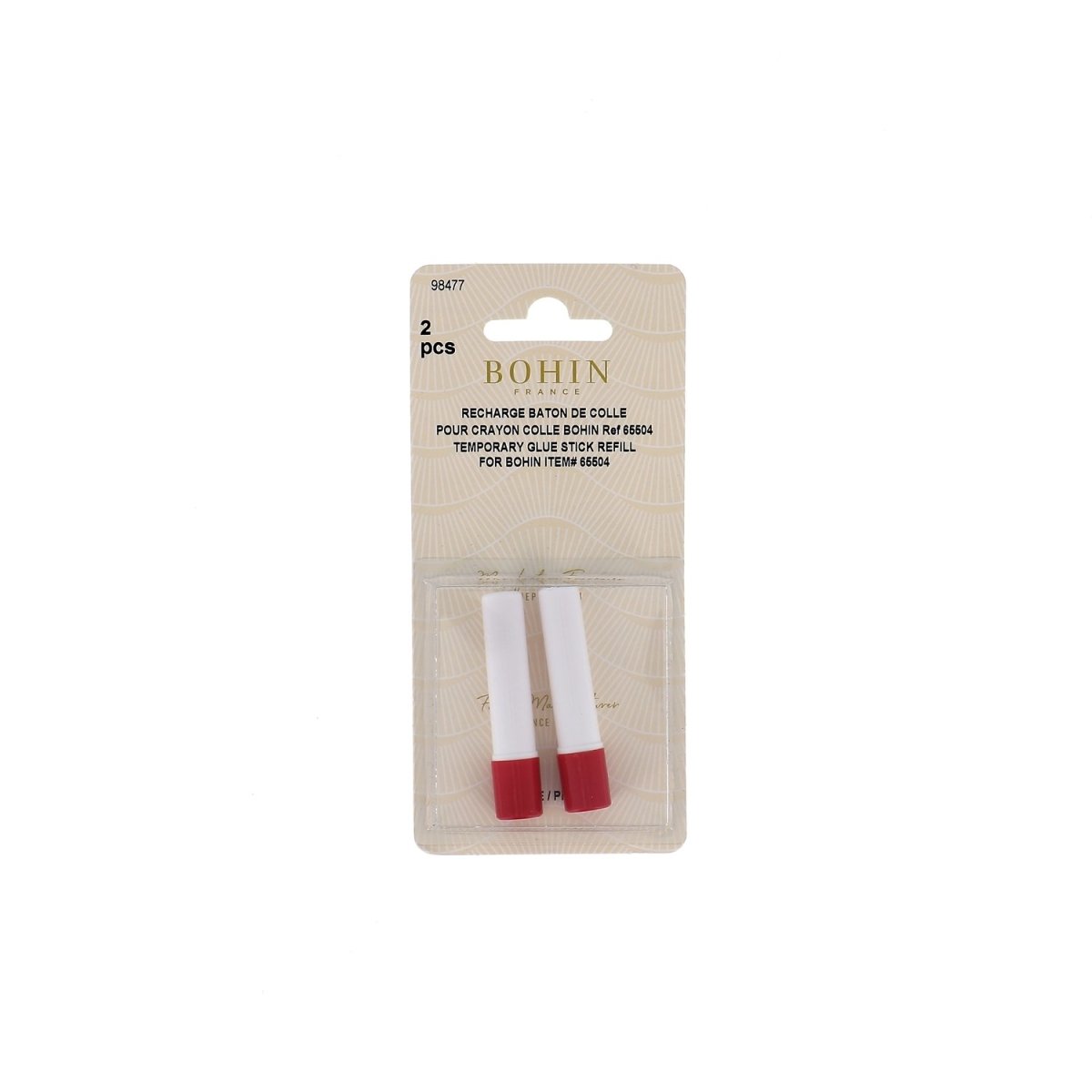 Recharges crayon colle textile temporaire x 2 - Image 2