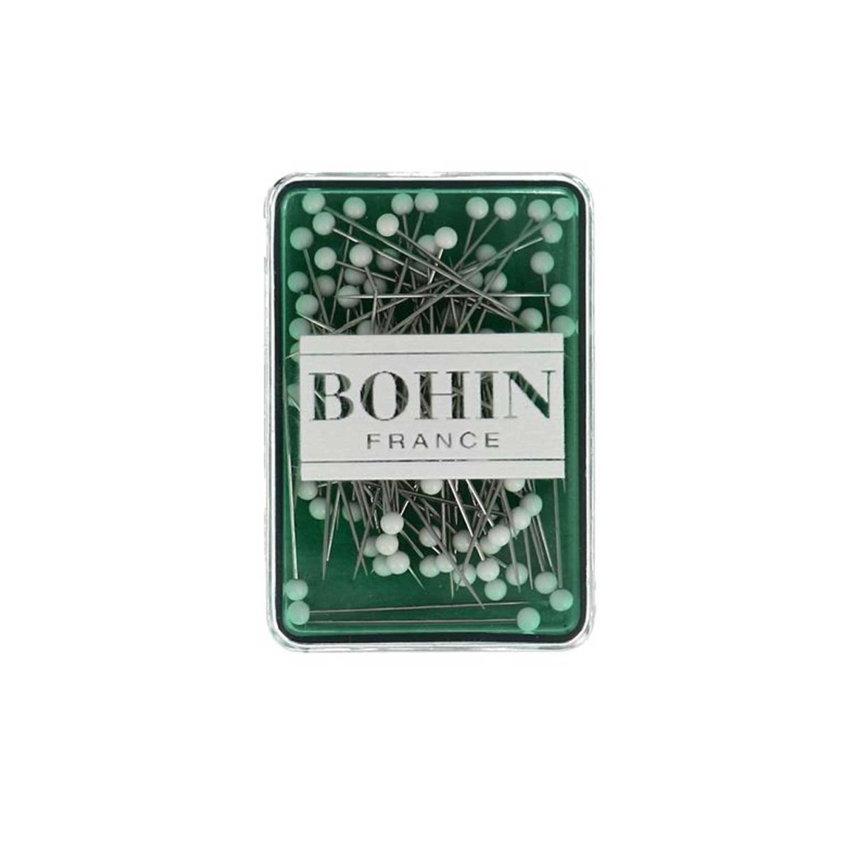 Boîte de 80 épingles à tête de verre extra-fines M7 30 mm blanches - Image 1