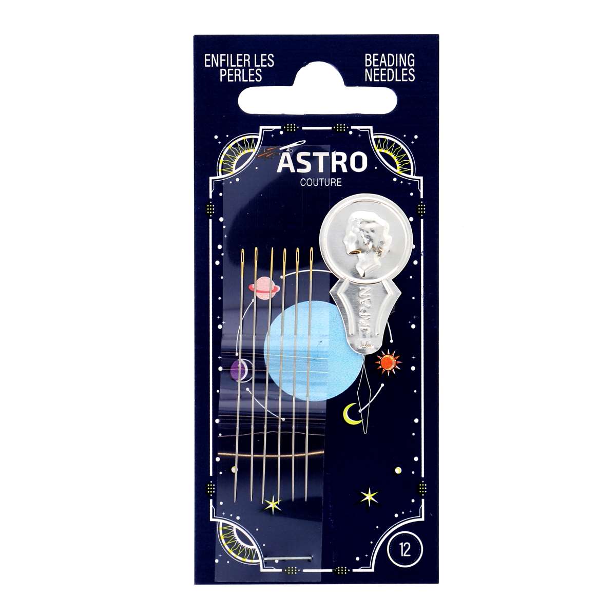 Aiguilles à enfiler les perles 6 pcs + enfile aiguille Astro Couture - Image 1