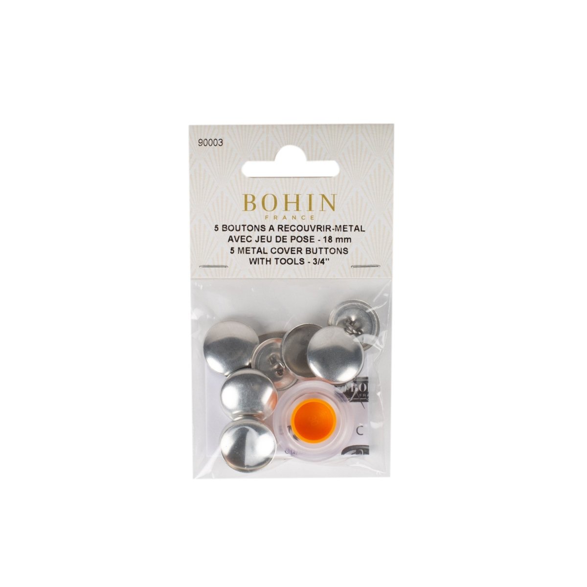 Boutons à recouvrir 15 mm - Image 4