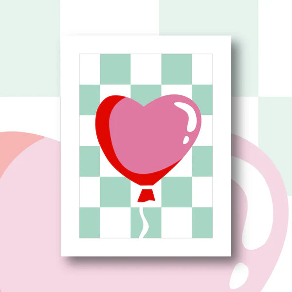 Heart Balloon Canvas Kit - Fukuri