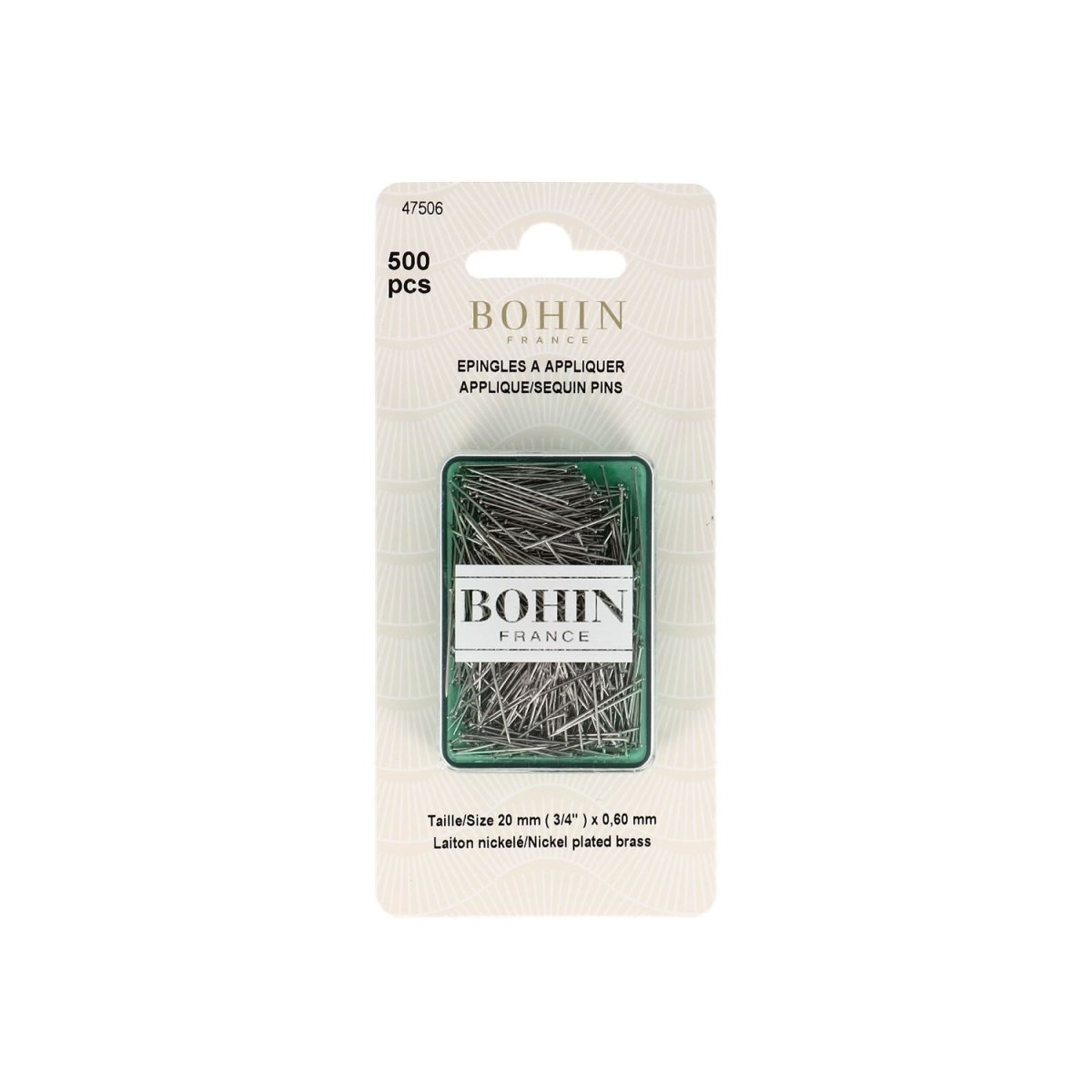 Epingles de couture pour coudre des appliqués 14 mm argent - Image 5