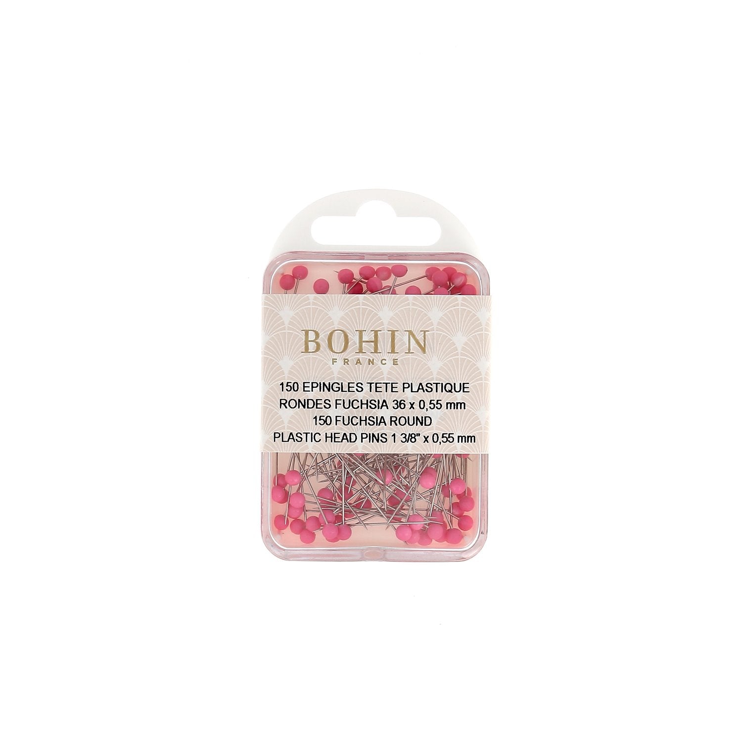 Épingles à tête plastique rose - Image 7
