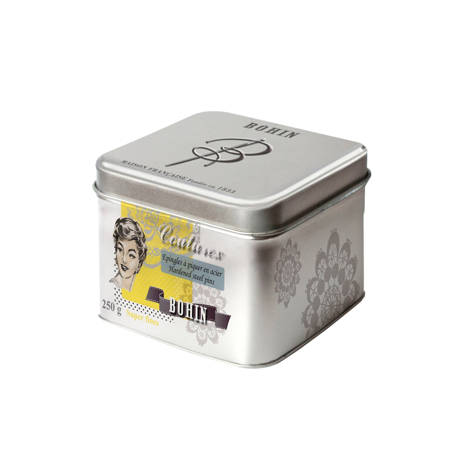 Epingles de couture super-fines EC6 30 mm boîte 500 g - Image 6