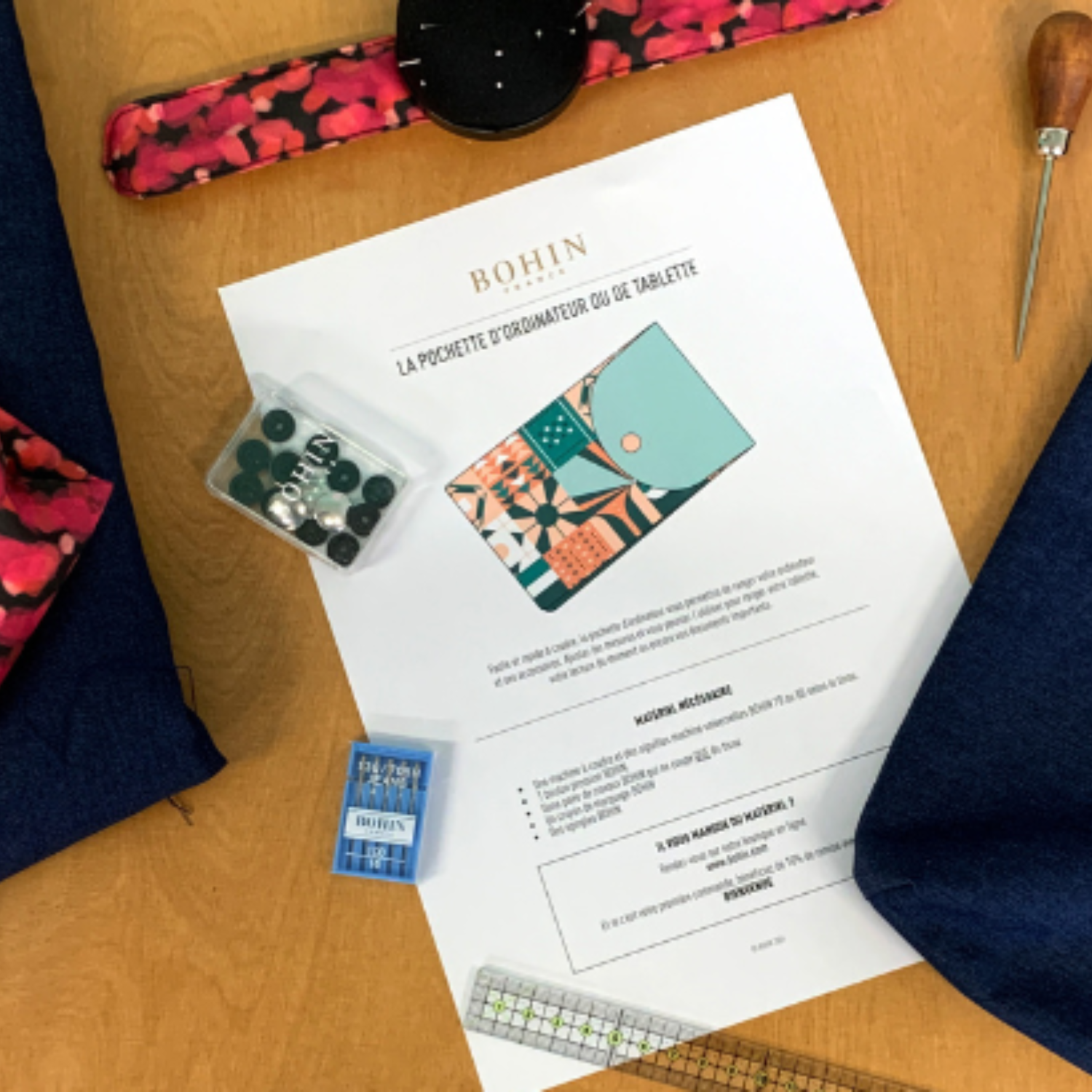 Tuto couture : la pochette d'ordinateur ou de tablette