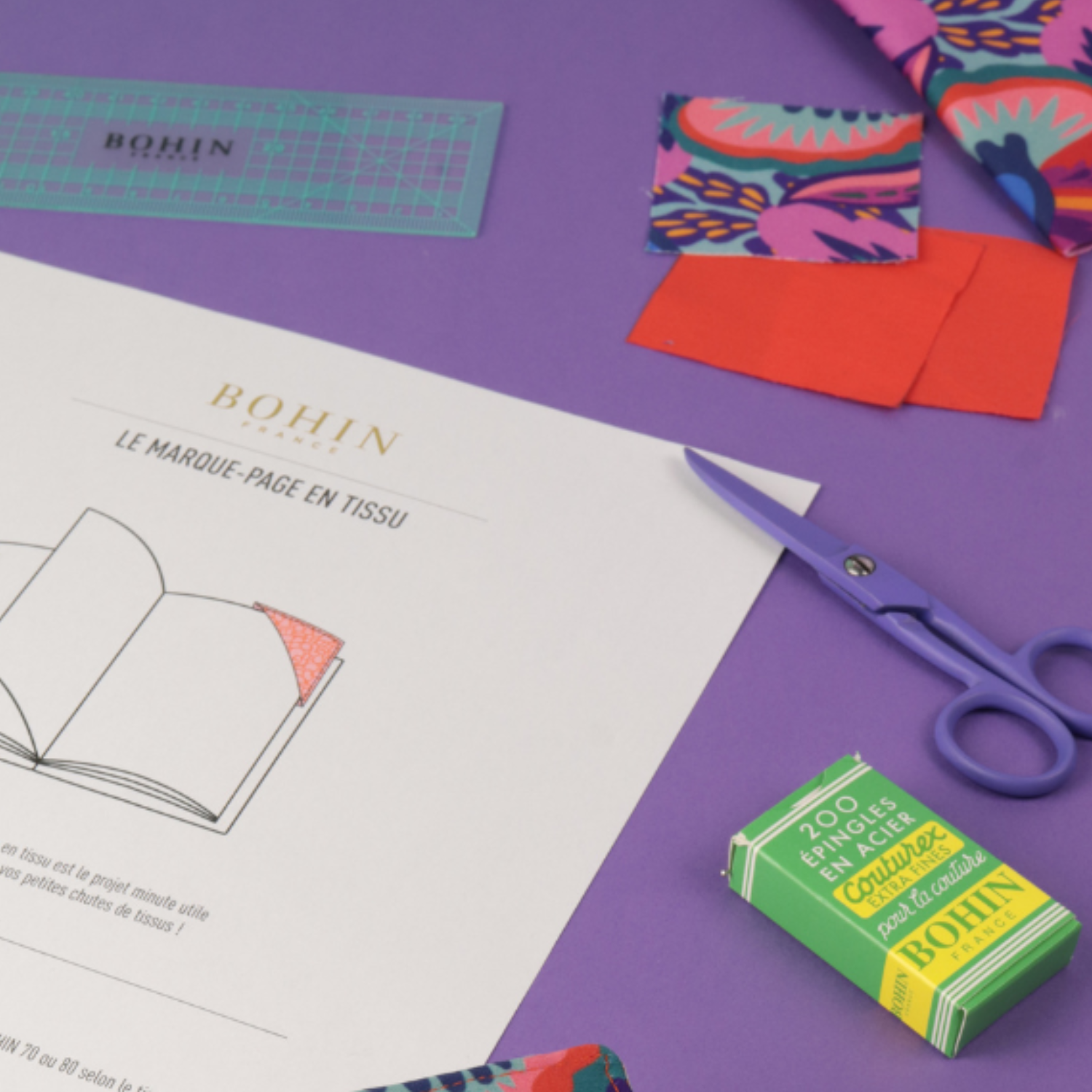 Tuto couture : le marque-page en tissu