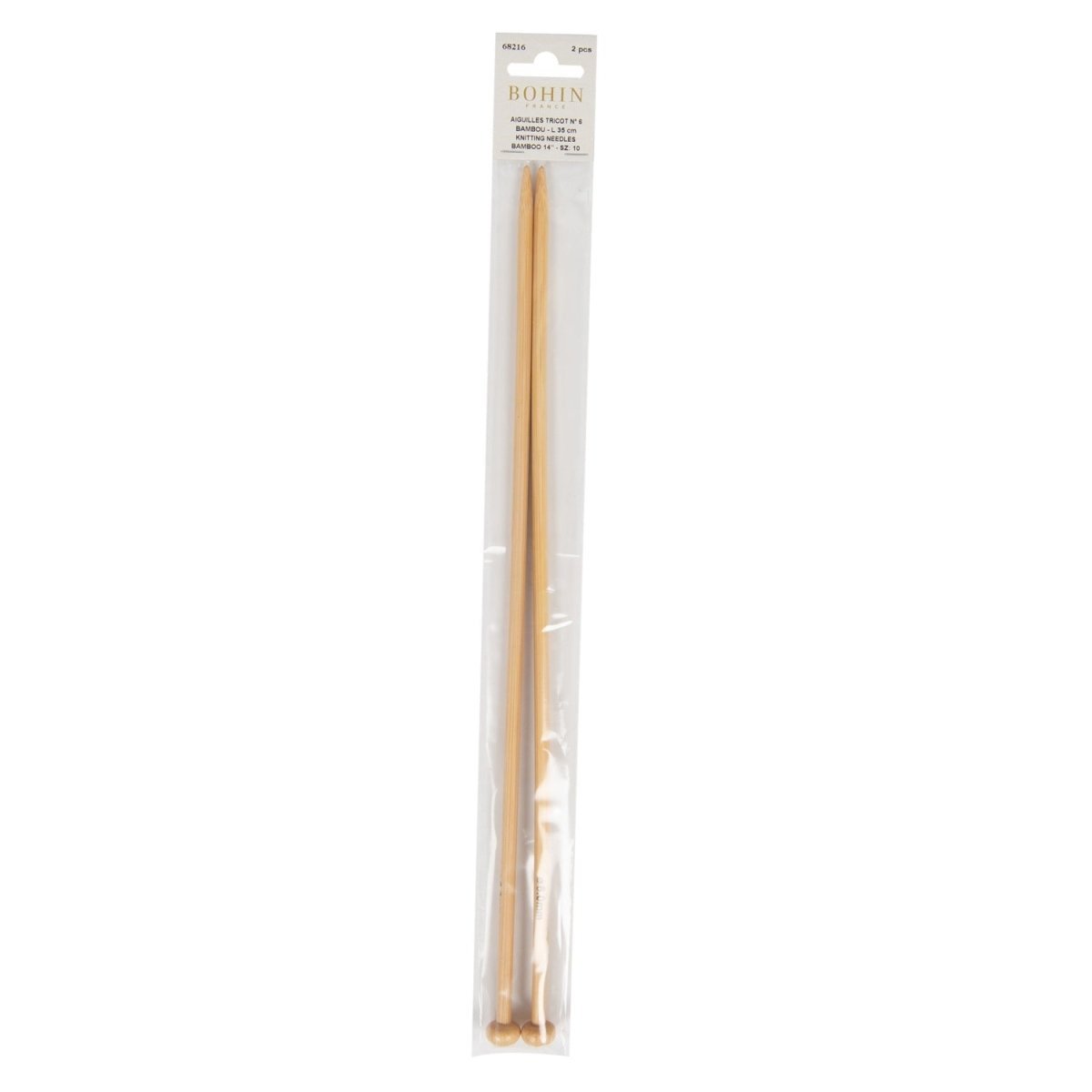 Aiguille tricot bambou 30 cm - Image 6