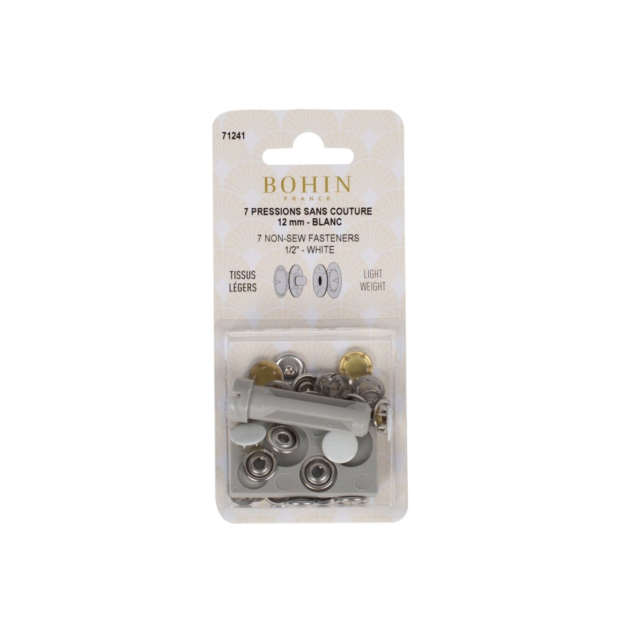 Boutons pression sans couture 12 mm - Image 4