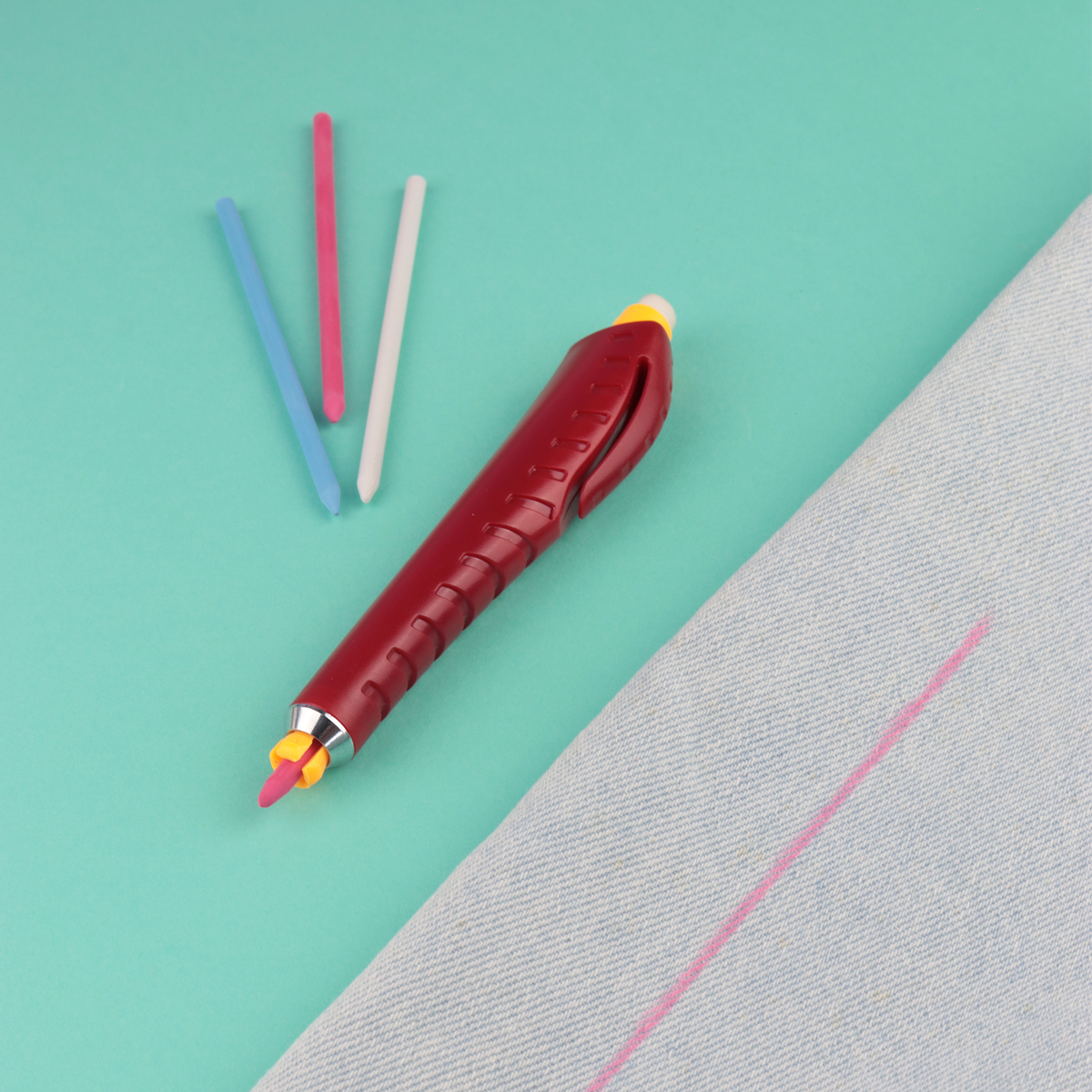 Crayon Craie Bohin Extra Fin - Pour Tracés De Couture Précis - Avec Taille-crayon Et Recharge