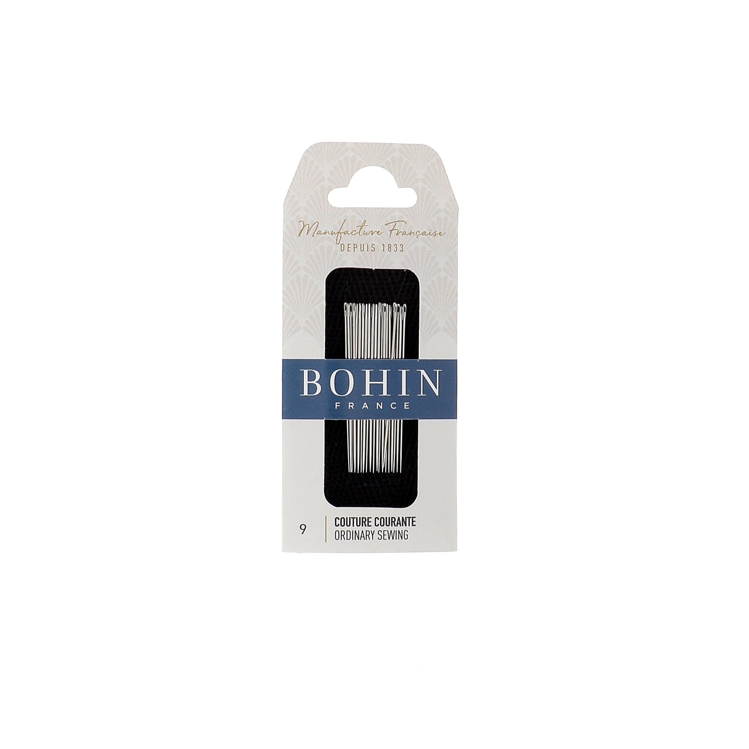 Set Couture : 30 Aiguilles + 2 Bobines Fil Noir 50m - Aiguilles N°3,5,7,9 - Œillet Large Pour Enfilage Facile - 7
