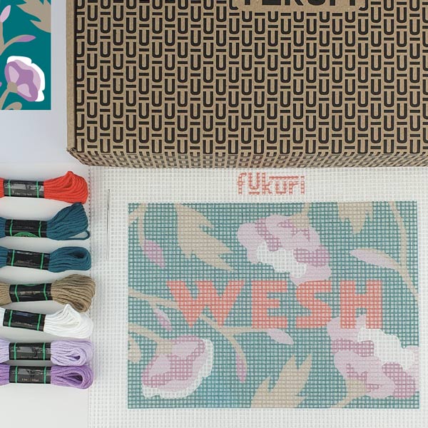Kit de punto de cruz Wesh - Fukuri