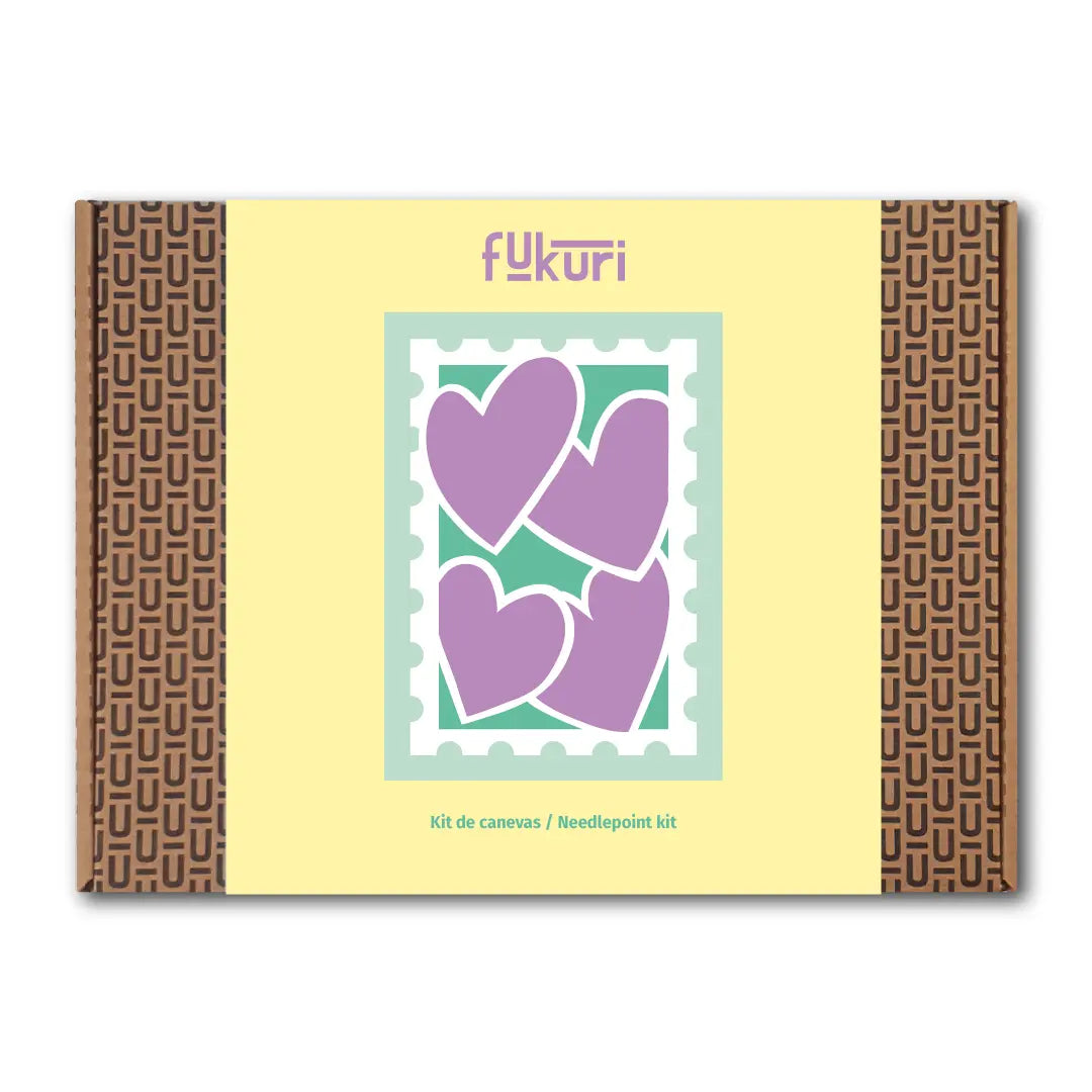 Kit de lienzo Sello corazón - Fukuri