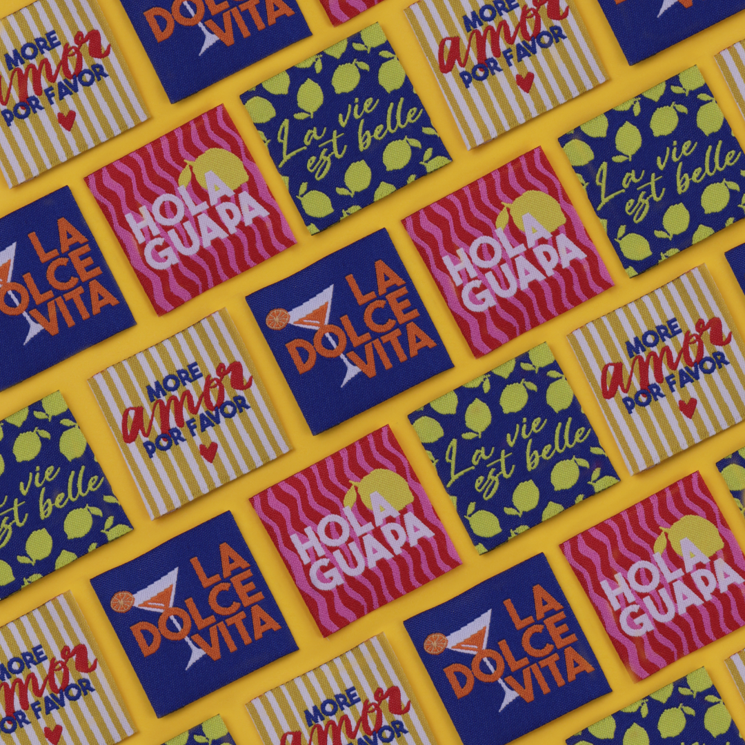 Woven sew-on labels - Dolce Vita Collection