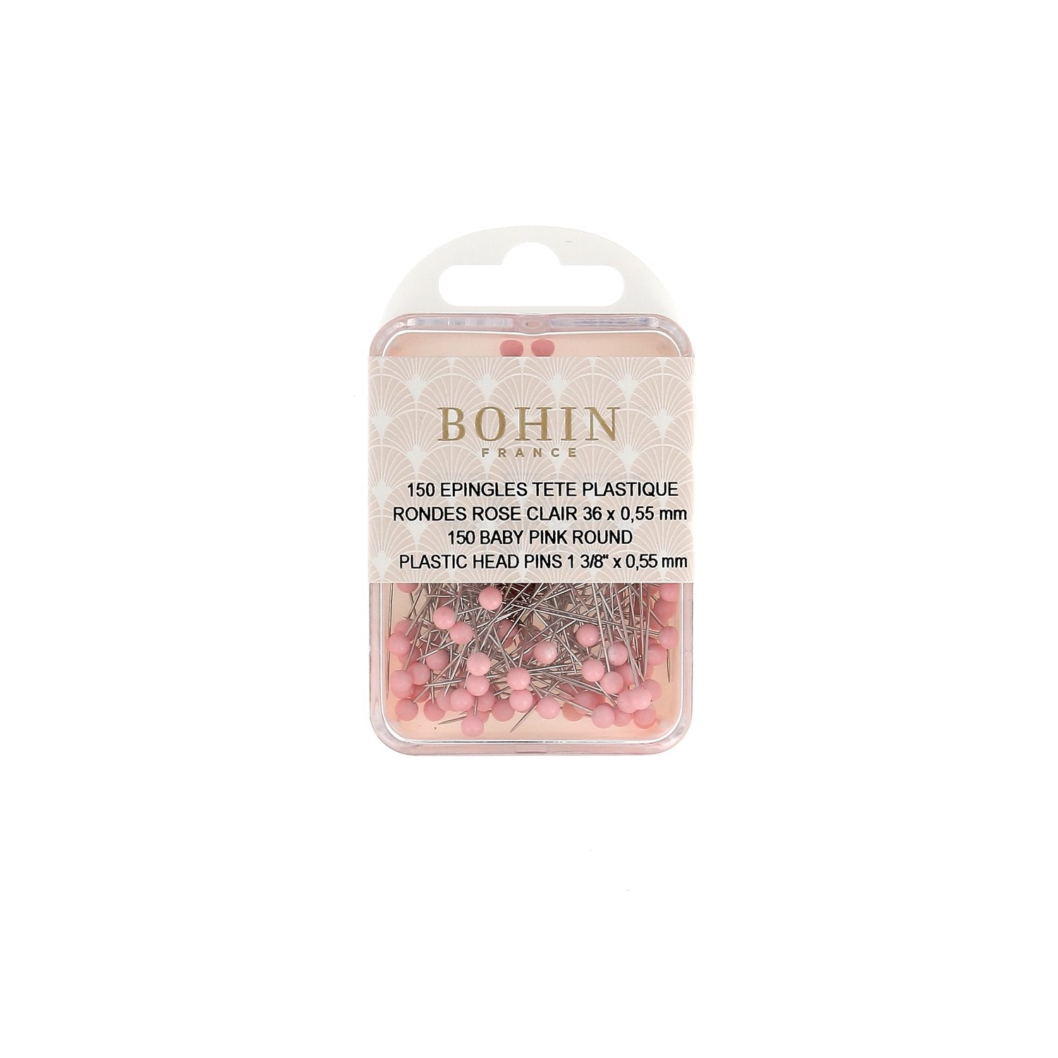 Épingles à tête plastique rose - Image 9