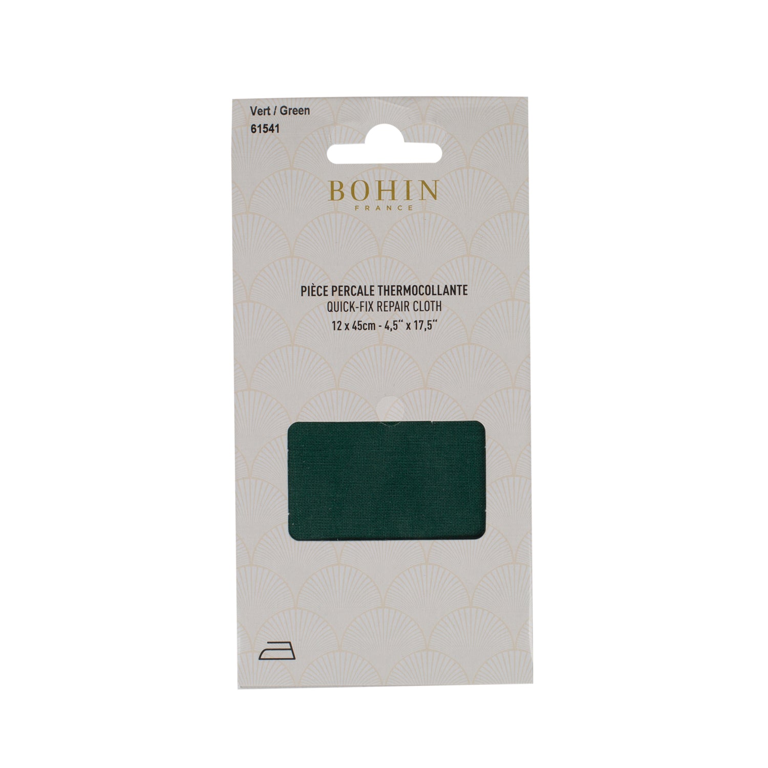 Iron-on percale for repairs