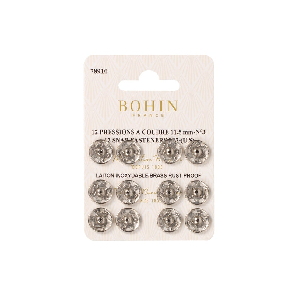 Pressions à coudre - Argent